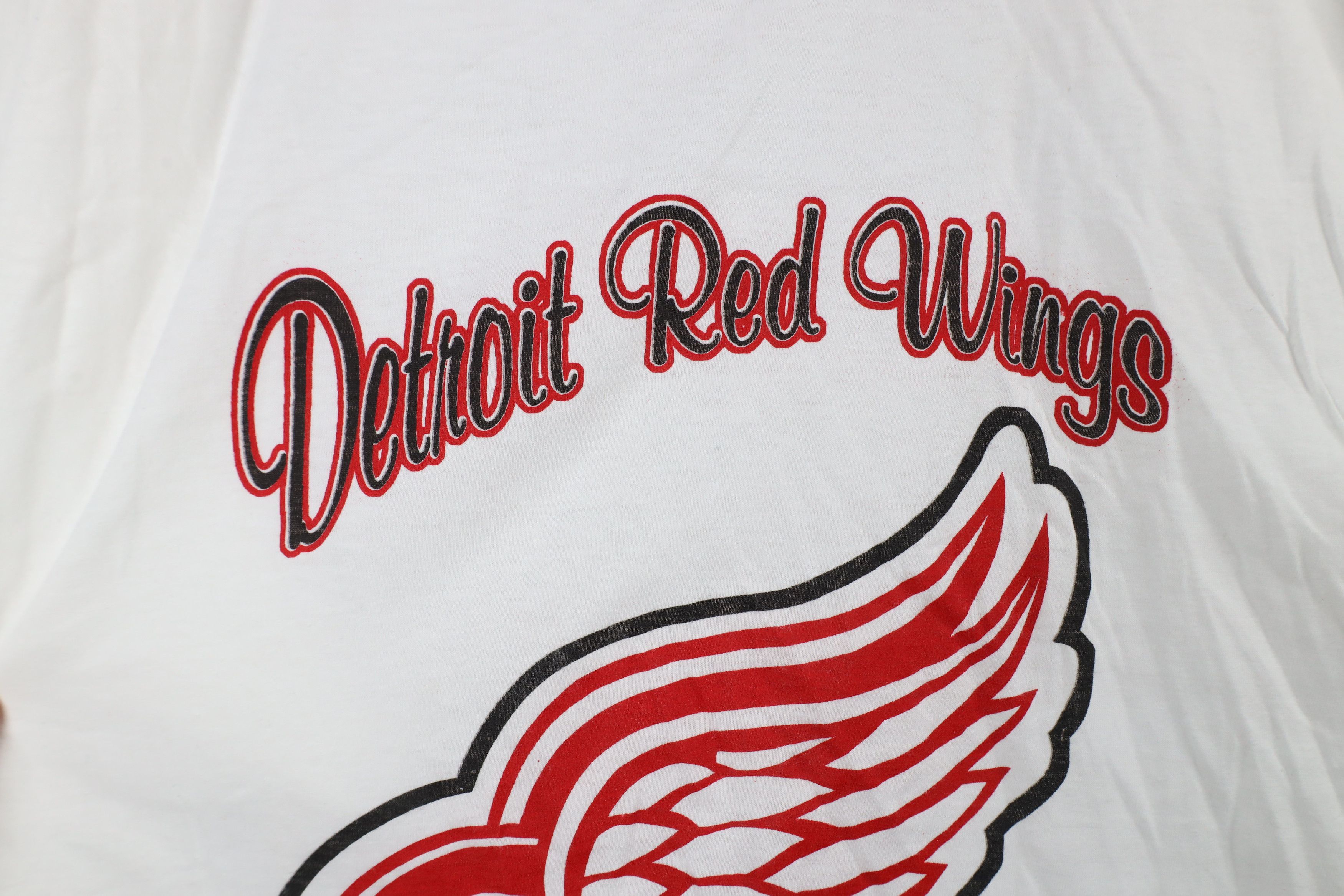 Vintage Vintage 90s Cup Champions Detroit Red Wings Hockey T-Shirt Size US XL / EU 56 / 4 - 6 Thumbnail
