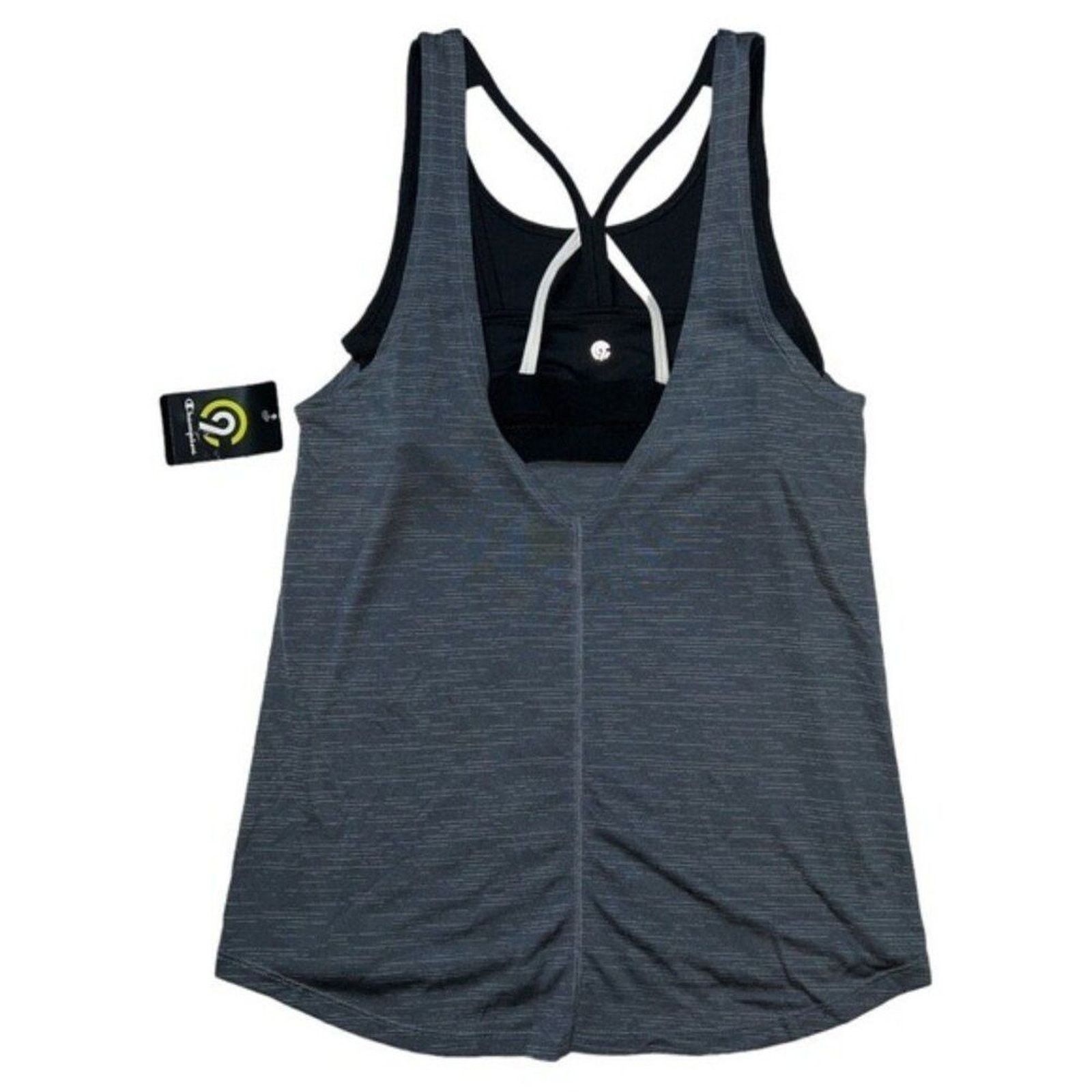 Champion Champion Gray and‎ Black Built in Bra Tank Top Size S / US 4 / IT 40 - 2 Thumbnail