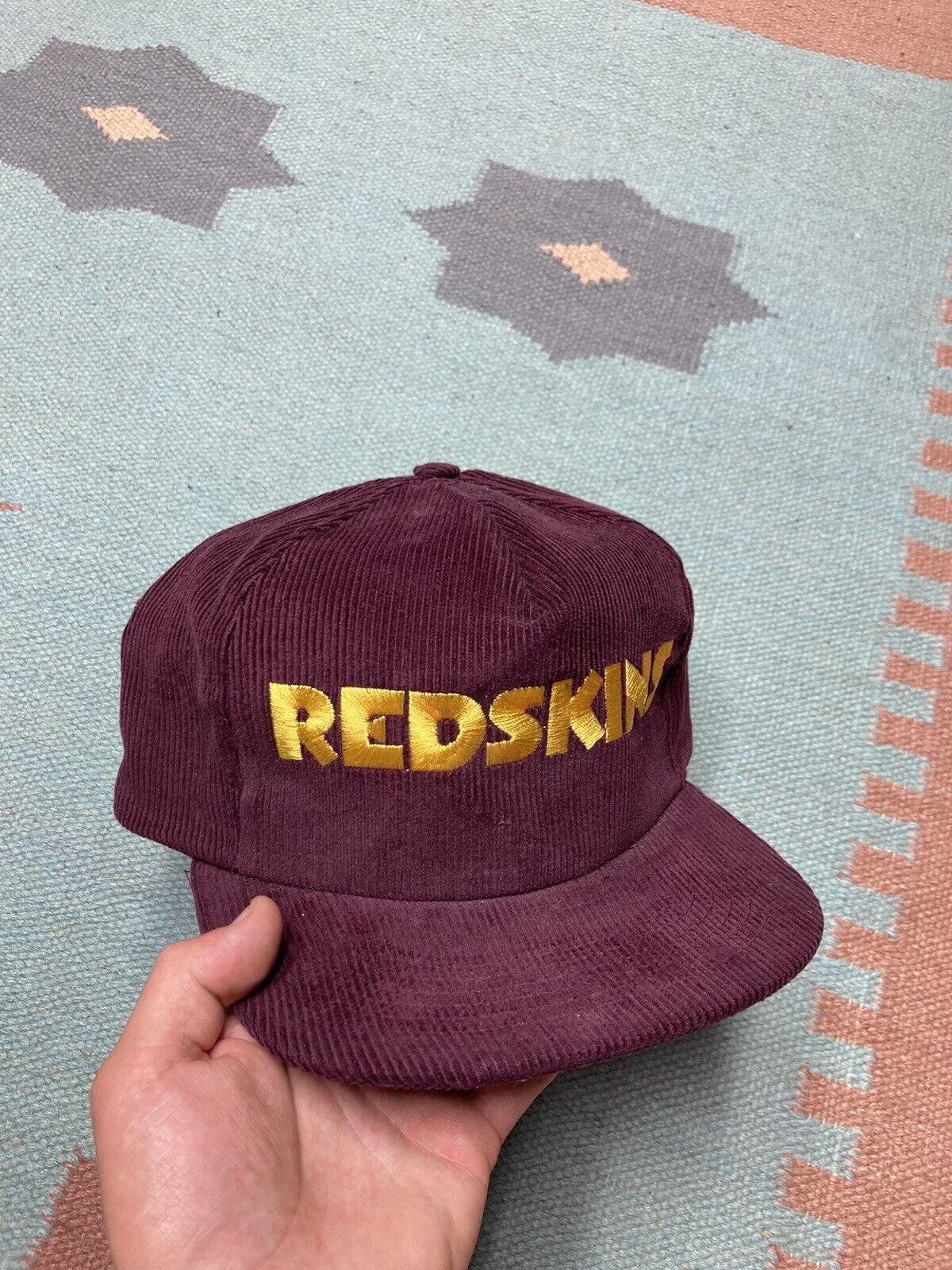 VTG Washington Redskins Hat NFL Corduroy Starline Cap Snapback Commanders  Men