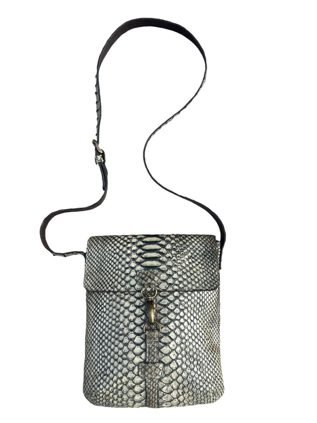 Leather Vintage Vin Donn Japan Python Snake Skin Leather Bag Sling Size ONE SIZE - 8 Thumbnail