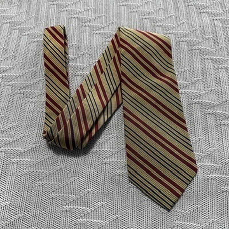 Hickey Freeman Hickey-Freeman brown striped silk tie Size ONE SIZE - 1 Thumbnail