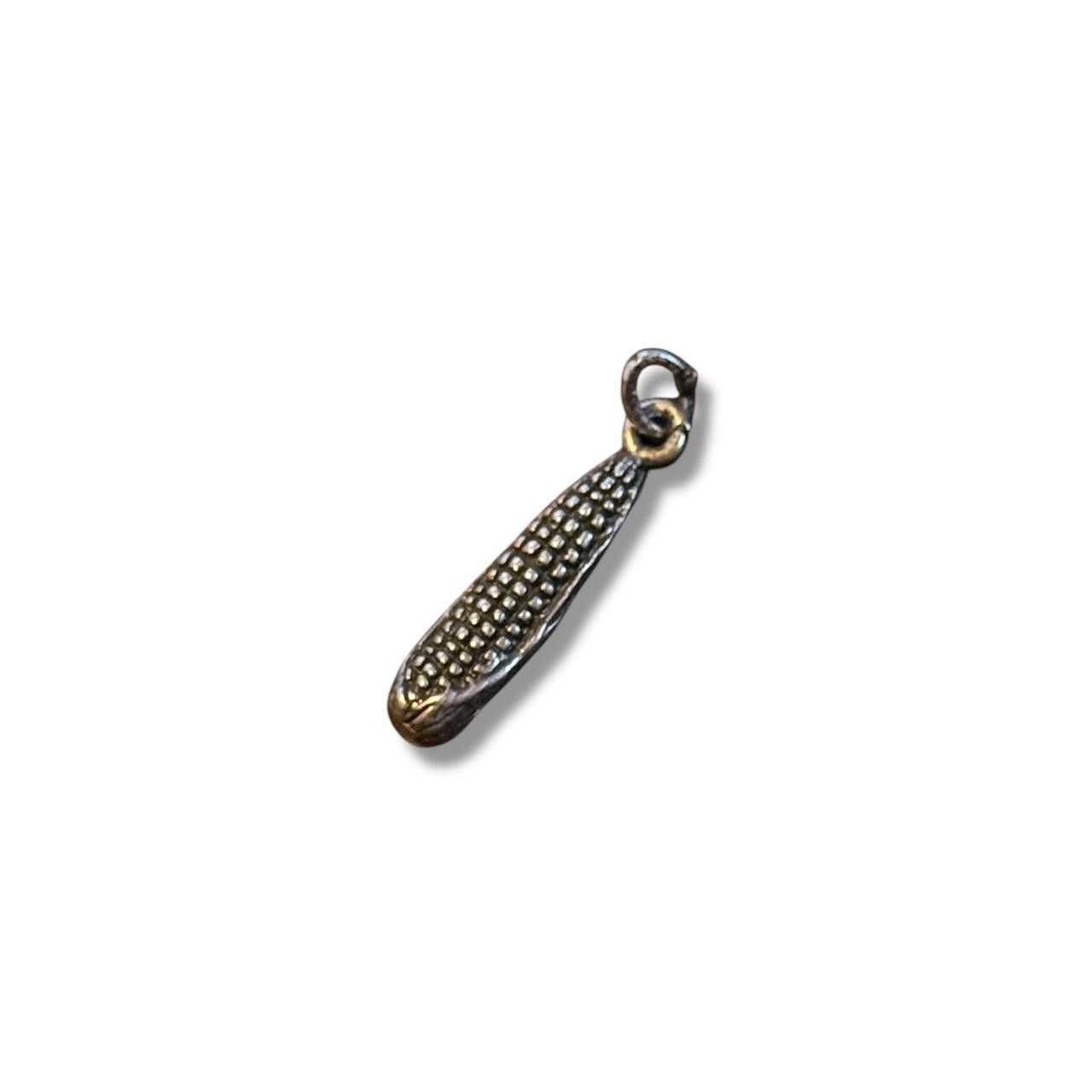 Designer Vintage Sterling Silver Ear of Corn Pendant/Charm Size ONE SIZE - 1 Thumbnail