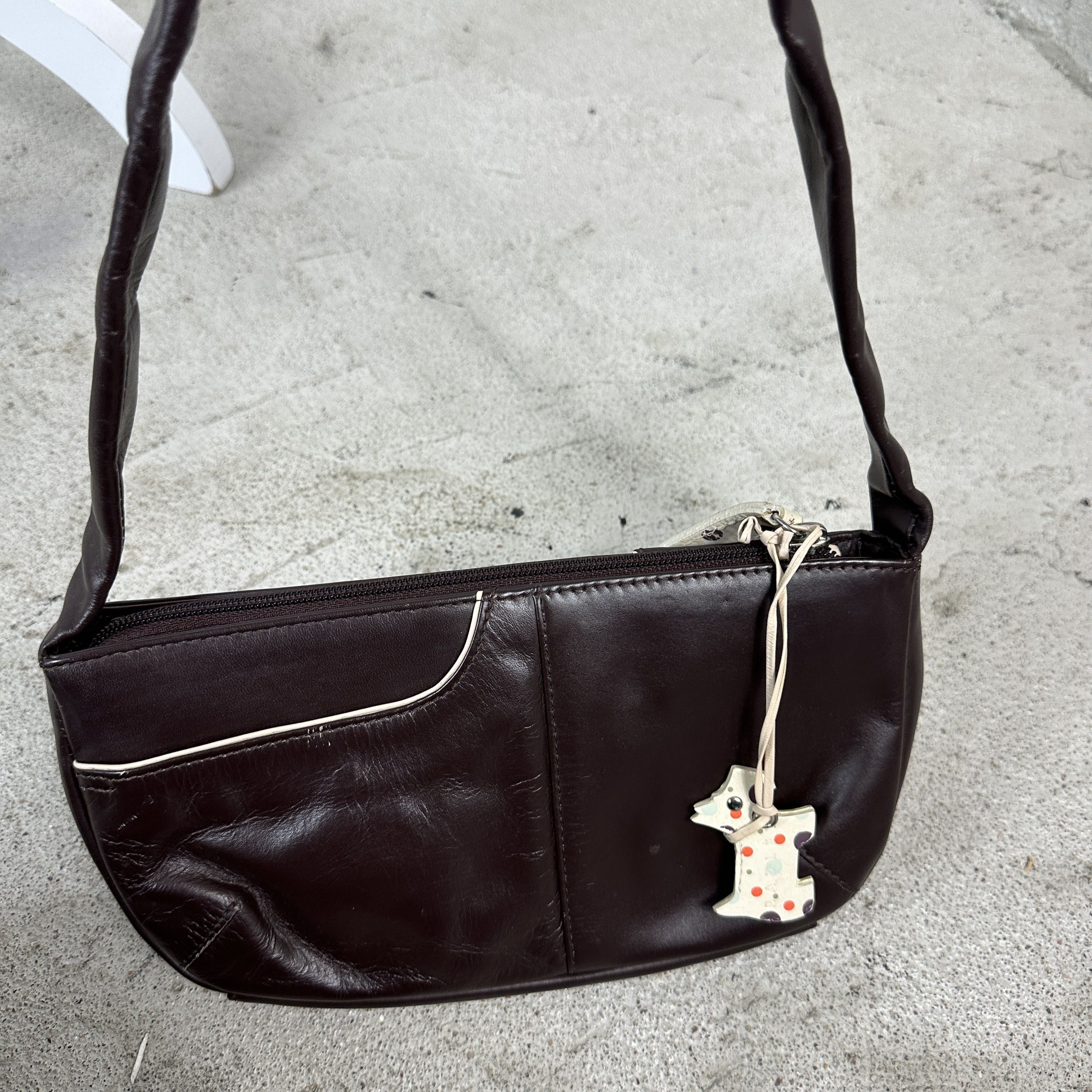 Vintage Vintage Y2K Avant Garde Casual Biker Leather Radley Bag Size ONE SIZE - 5 Thumbnail