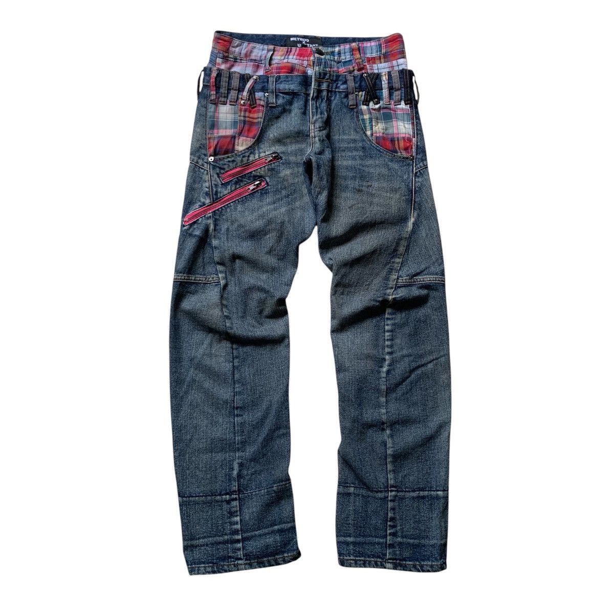 Le Grande Bleu (L.G.B.) method x up start madras plaid lining double waist pants lgb Size US 30 / EU 46 - 1 Thumbnail
