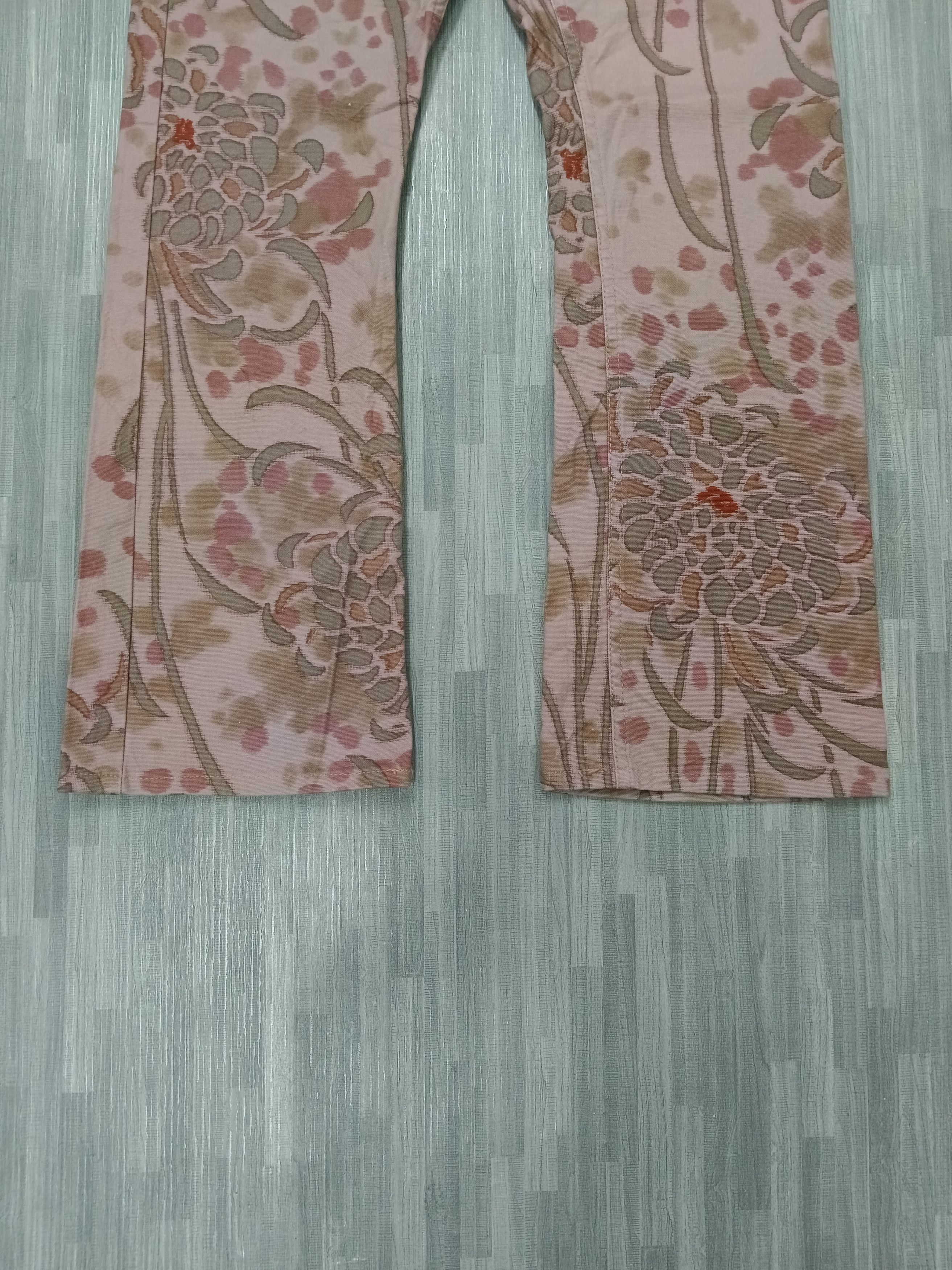 Japanese Brand FLARE GLAMDY MADE IN JAPAN FULLPRINT DENIM PANTS Size US 30 / EU 46 - 5 Thumbnail