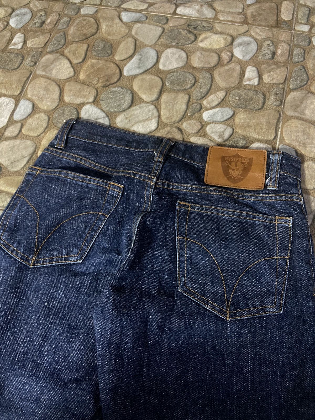 Hysteric Glamour × Japanese Brand × NFL 💥 RARE 💥 HYSTERIC GLAMOUR X OAKLAND RIDER DENIM PANTS Size US 26 / EU 42 - 3 Thumbnail