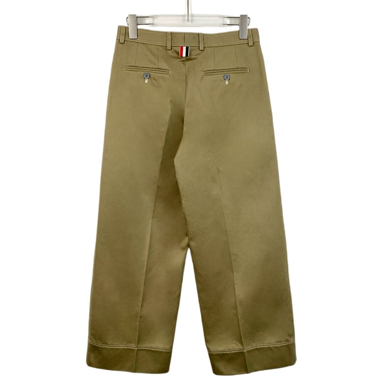 Thom Browne Thom Browne Camel Sack Trousers With Topstitching Fit 2 Size Size US 38 / EU 54 - 2 Thumbnail