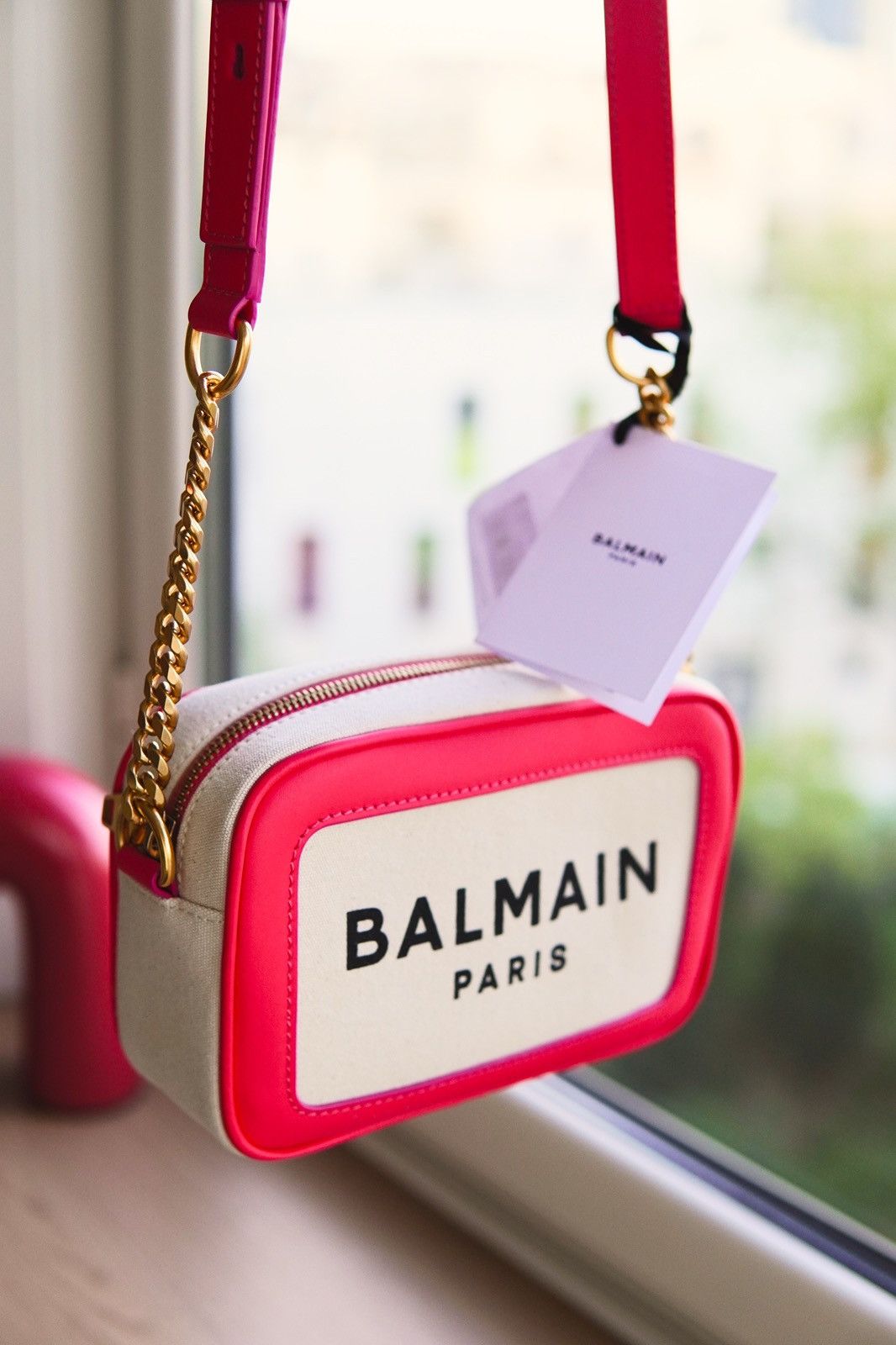 Balmain Balmain B-Army Mini Bag – Canvas & Pink – New with Tags Size ONE SIZE - 2 Thumbnail