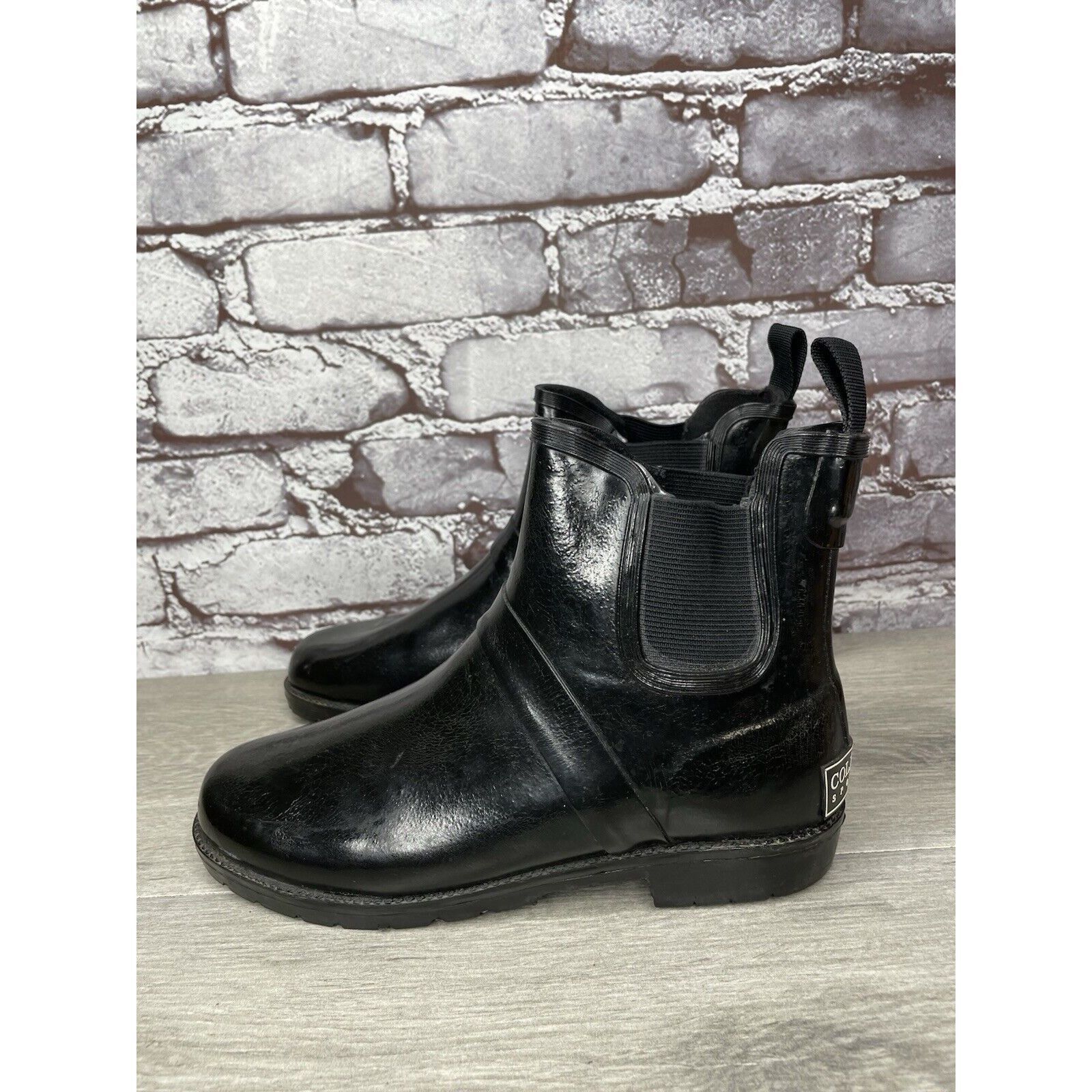 Cole Haan Cole Haan Sporting Black Rubber Pull On Chelsea Ankle Rain B Size US 6 / IT 36 - 10 Thumbnail