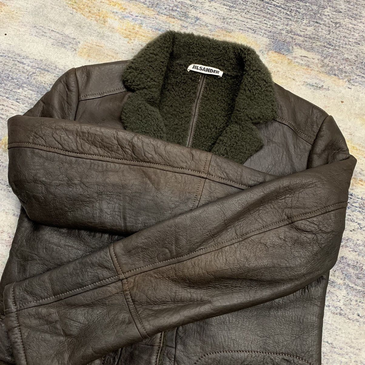 Jil Sander 2000s Jil Sander shearling leather jacket Size M / US 6-8 / IT 42-44 - 12 Thumbnail