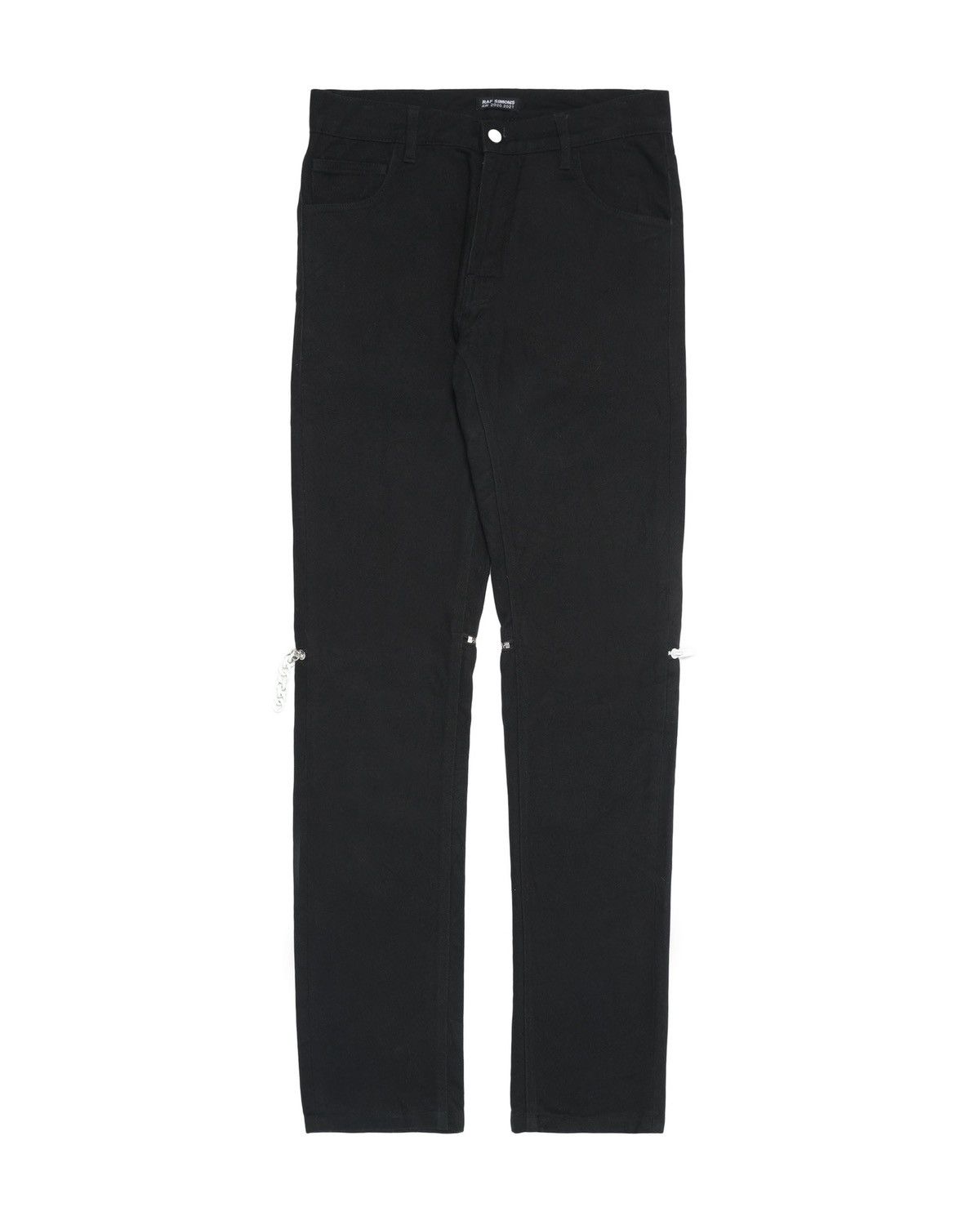 Raf Simons AW20/21 slim pants with knee zippers. Size US 30 / EU 46 - 1 Thumbnail