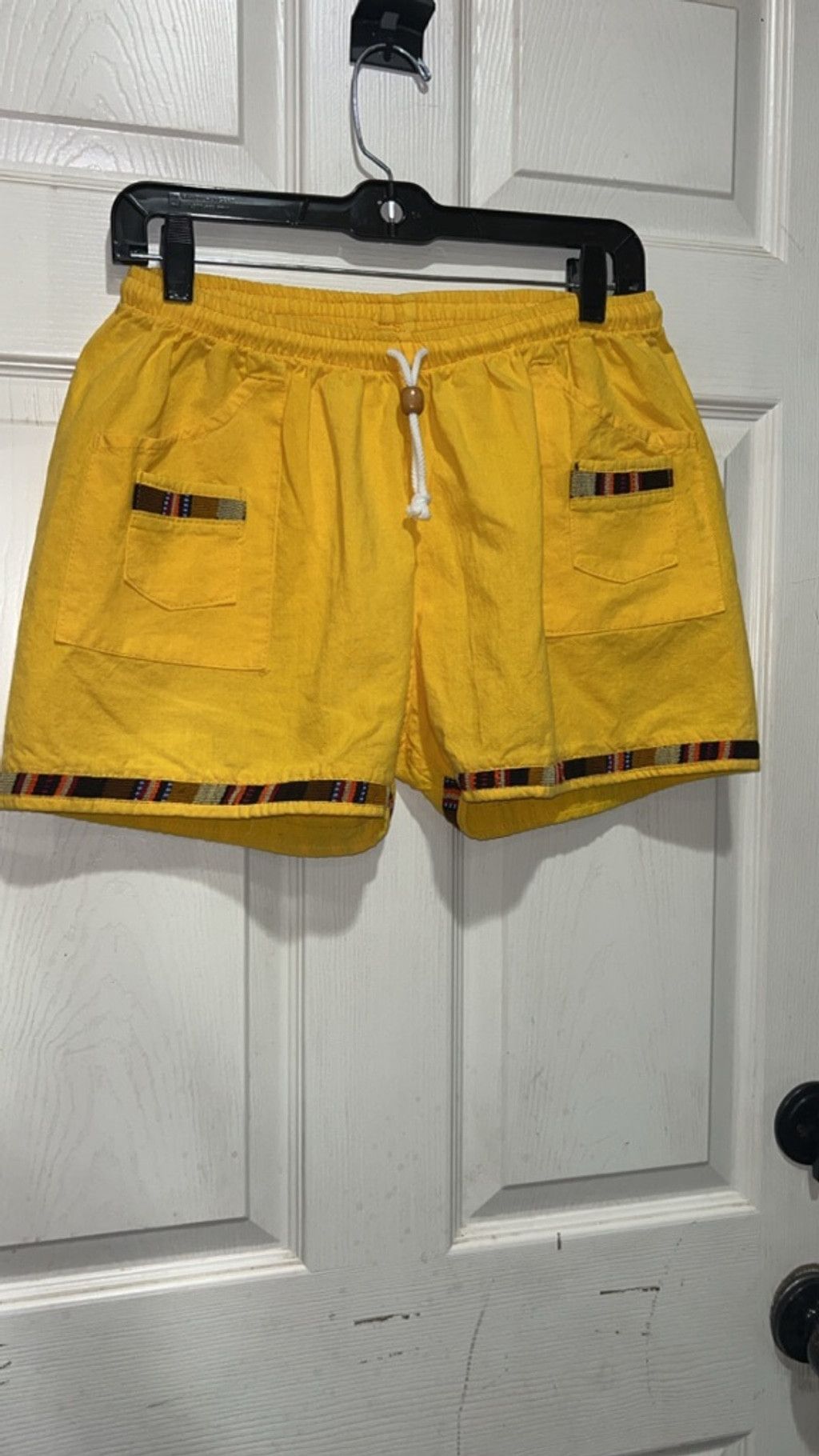Canon Women's Canoz Yellow Multicolor Casual Shorts L Size 32" / US 10 / IT 46 - 1 Thumbnail