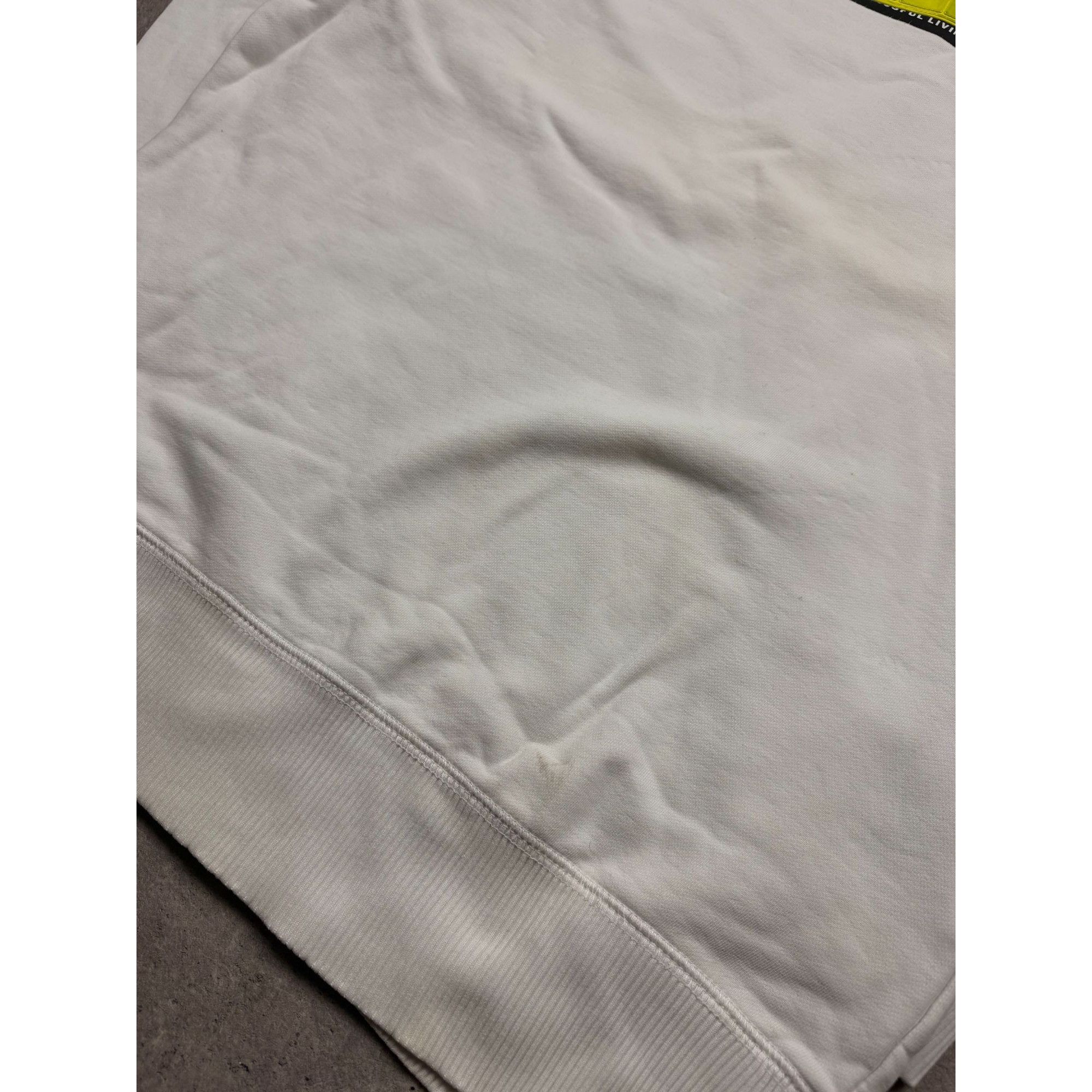 Diesel Diesel Mens White Sweatshirt With Neon Accents Size S Cotton Size US S / EU 44-46 / 1 - 12 Thumbnail