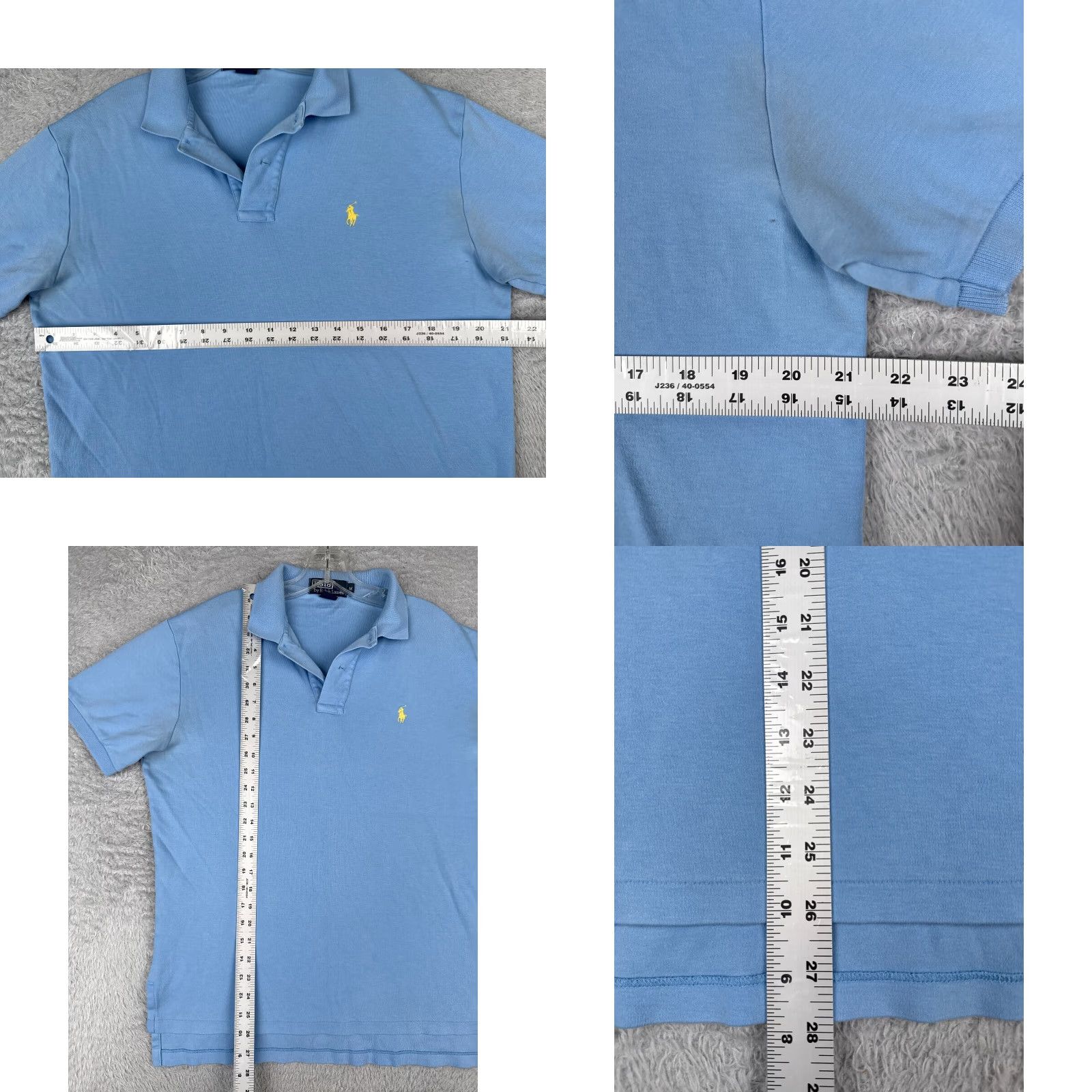 Ralph Lauren VINTAGE Ralph Lauren Polo Shirt Adult Medium Blue Short Sleeve 100% Cotton Activewear Mens Size US M / EU 48-50 / 2 - 8 Thumbnail