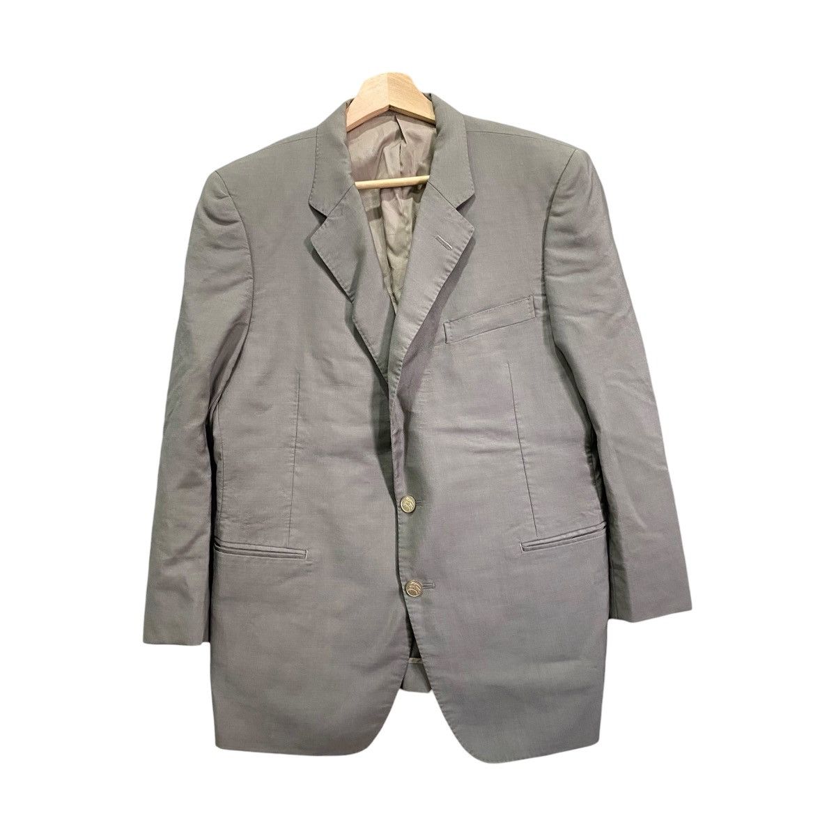 Burberry Vintage Burberrys Wool & Mohair Blazer Grey BE4 (US 38S) Size 38S - 1 Thumbnail