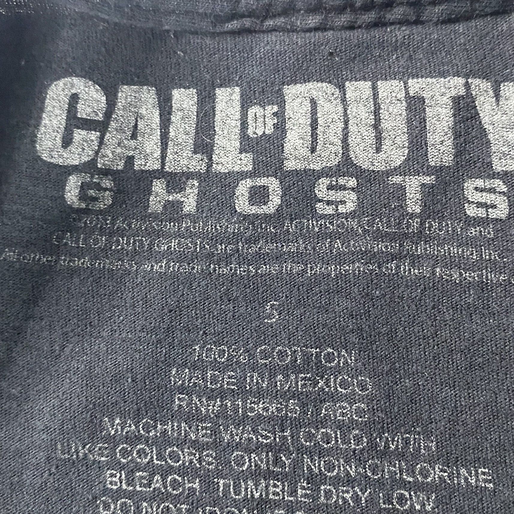 Vintage VINTAGE Call of Duty Ghosts T Shirt Small 2013 S Black Logo Mens Short Sleeve Crew Neck Gaming Shirts Re-Sale Modern Vintage Gamer COD Ghosts Shirts Size US S / EU 44-46 / 1 - 3 Thumbnail