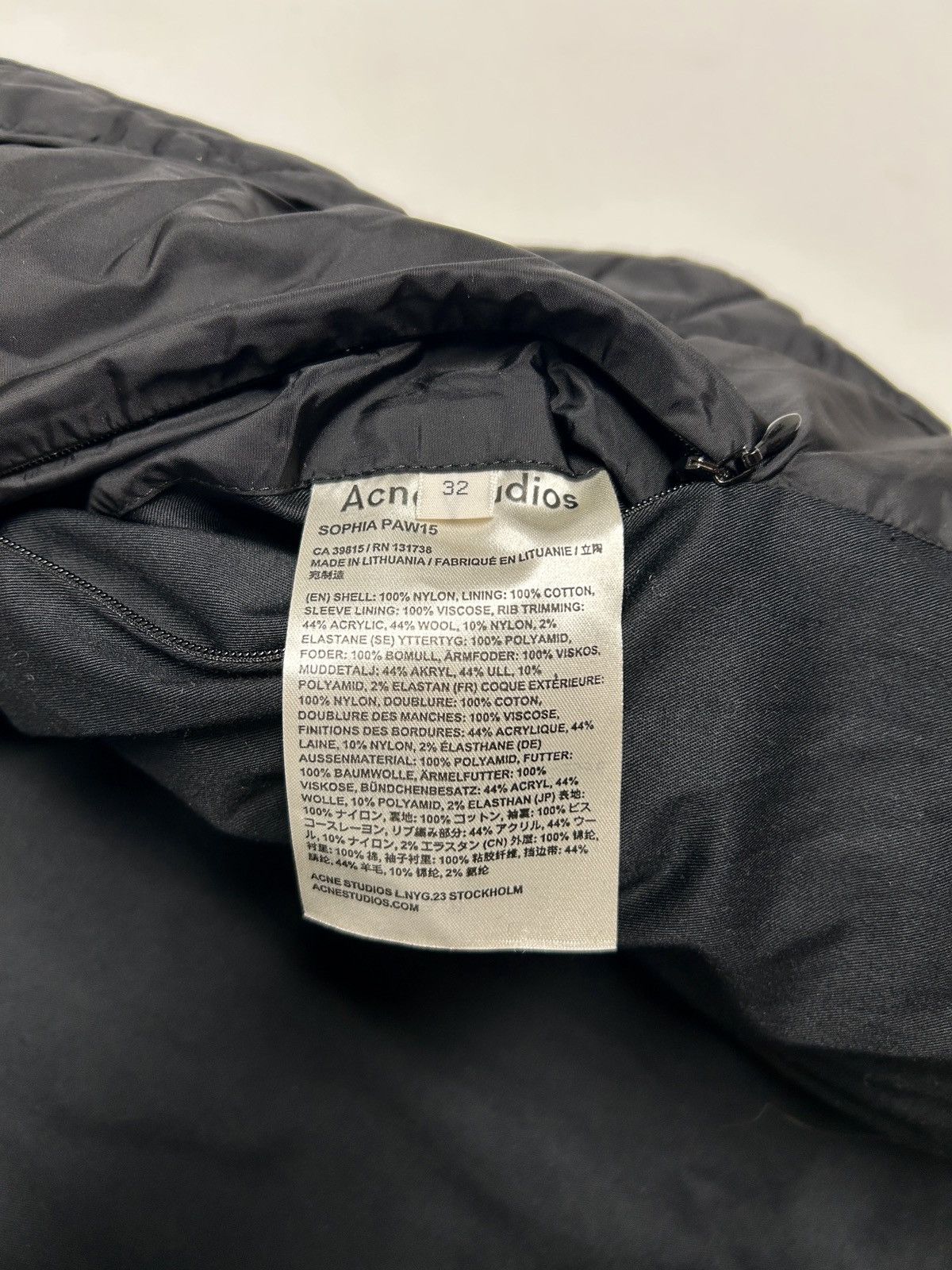Acne Studios FW2015 Padded Bomber Puffer Jacket Size US S / EU 44-46 / 1 - 6 Thumbnail