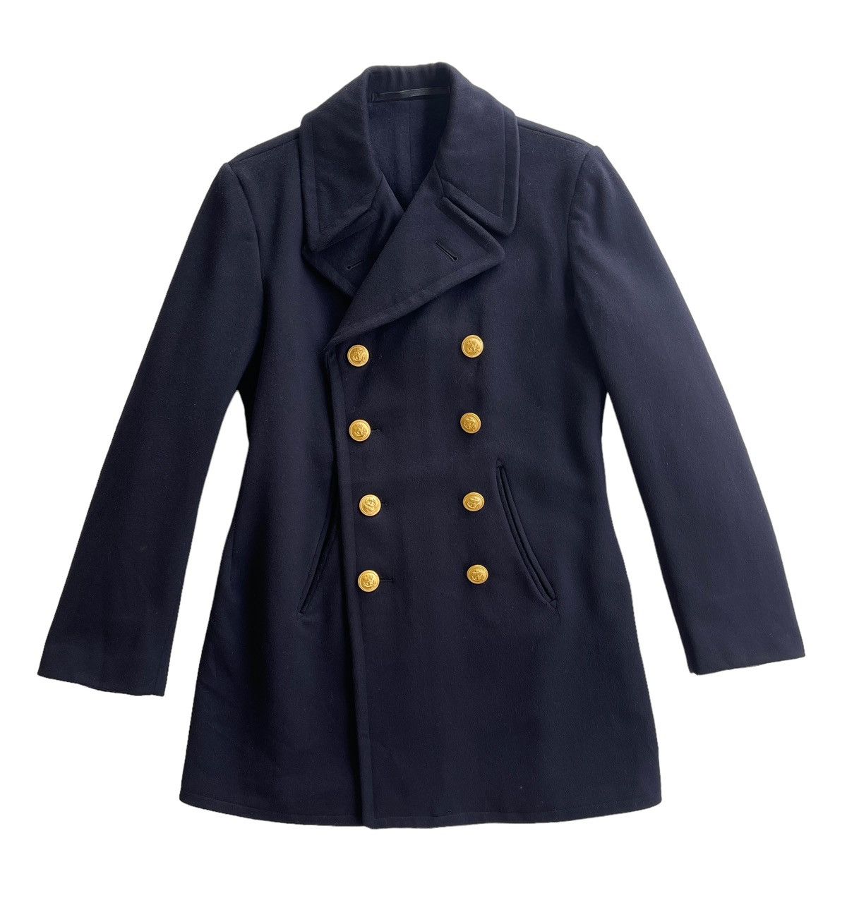 Vintage 1960s Germany WWII Impression Officer Peacoat Size US XS / EU 42 / 0 - 1 Thumbnail