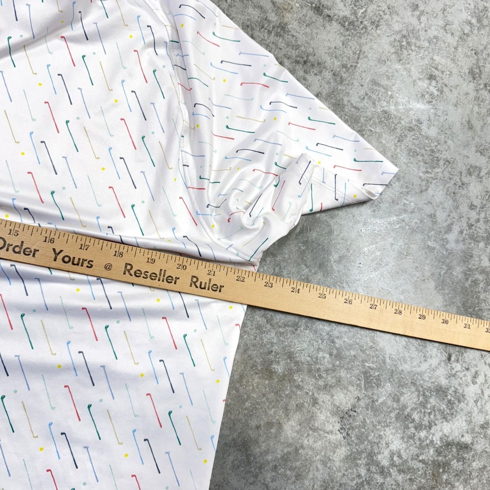 Vintage Barstool Golf Polo Shirt Mens L White UNRL Athletic Fit Graphic Print Golf Clubs Polo Size US L / EU 52-54 / 3 - 7 Thumbnail