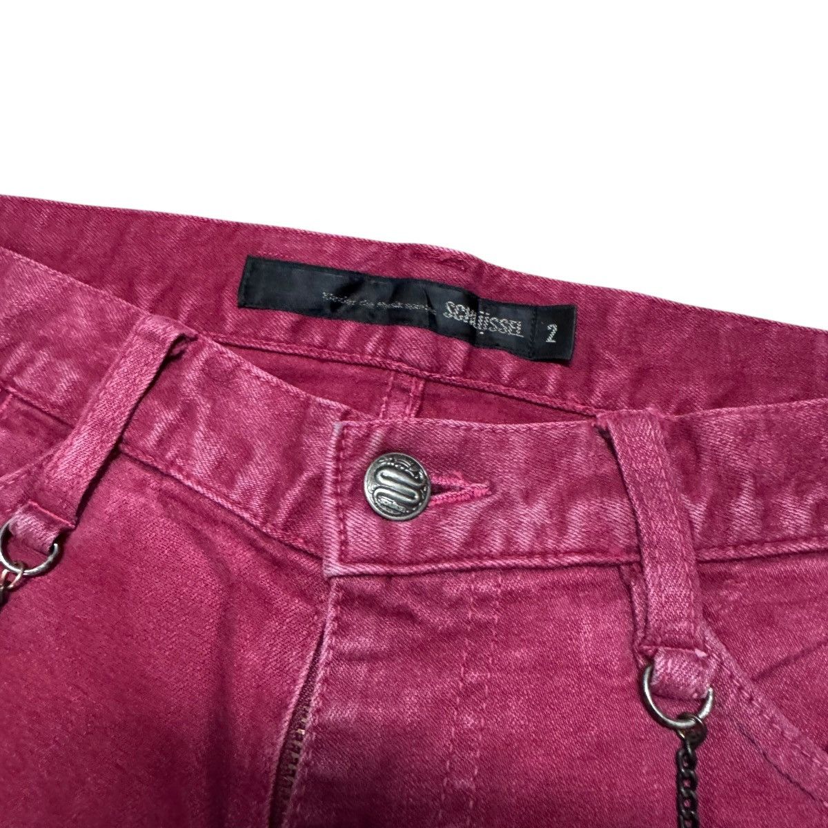 Schlussel Schlussel Brass Red Denim Skinny Jeans Size US 32 / EU 48 - 6 Thumbnail