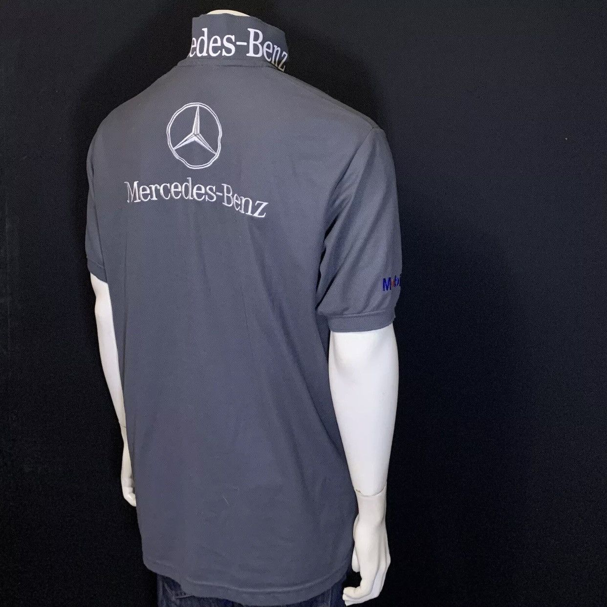 Mercedes-Benz × Vintage Vintage 90s Mercedes Benz Racing Big Logo Embroidery Polo Size US XXL / EU 58 / 5 - 1 Thumbnail