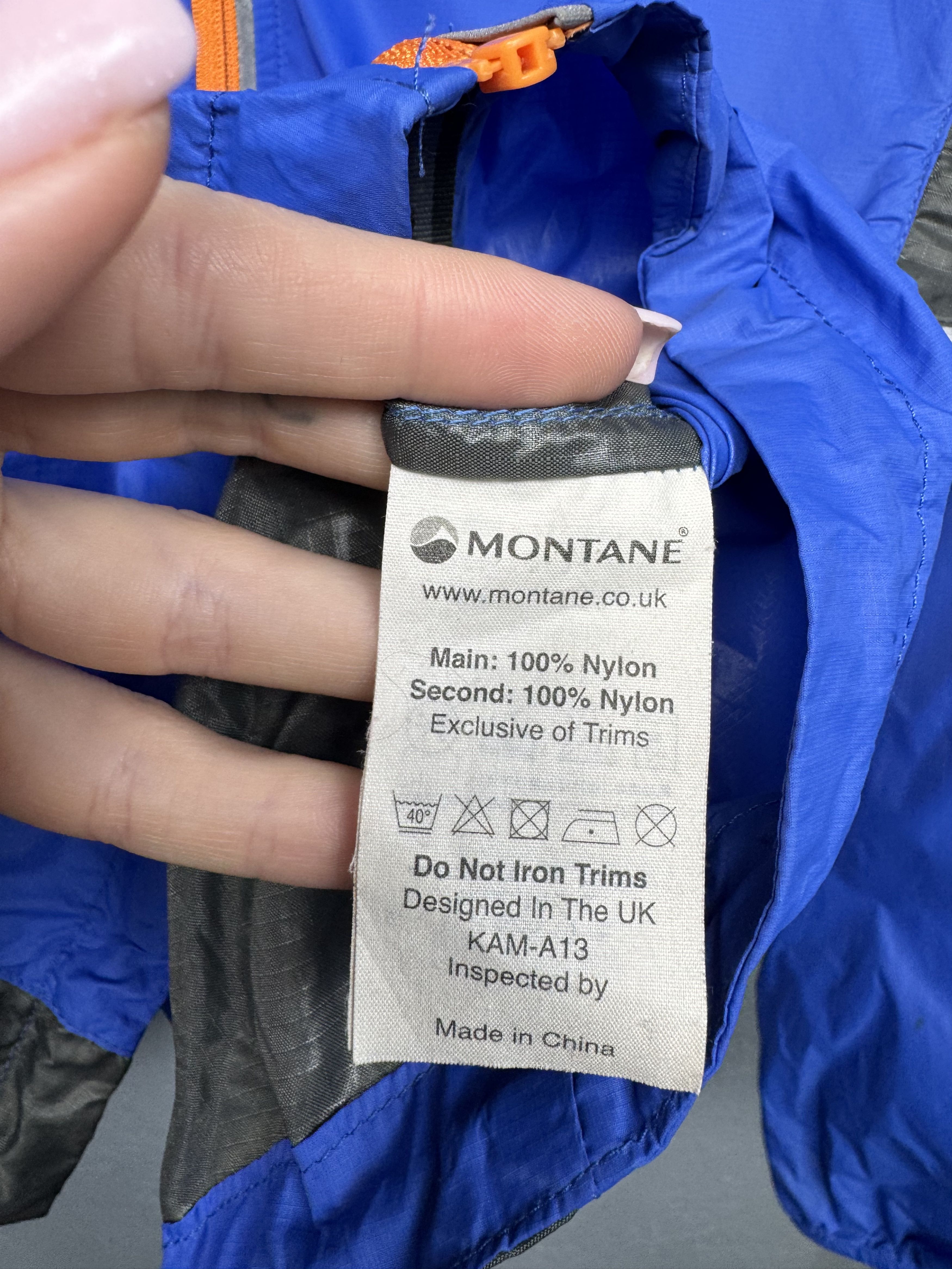 Montane Montane Mens Nylon Outdoor Windbreaker Jacket Size US M / EU 48-50 / 2 - 9 Thumbnail