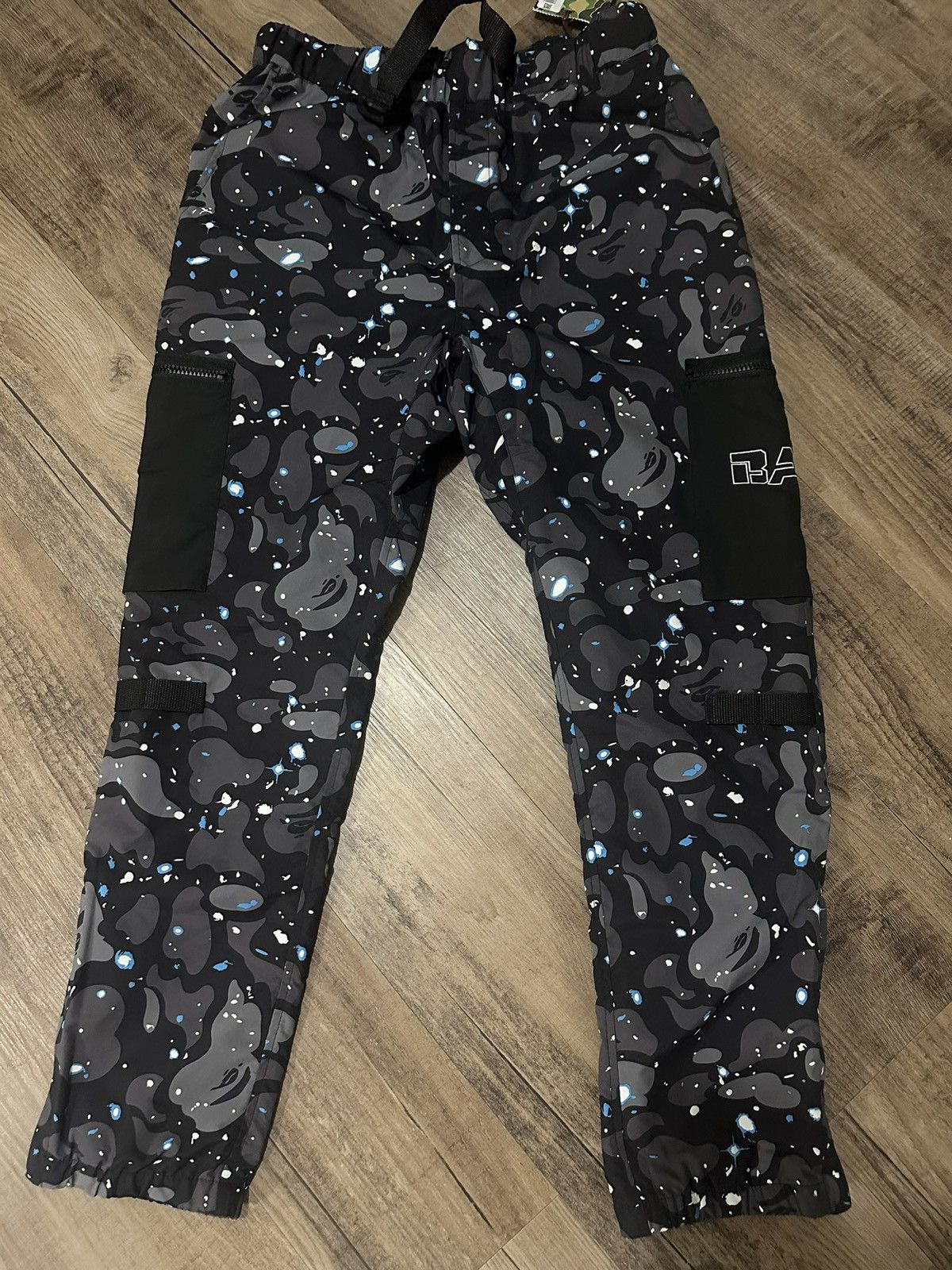 image of Bape Space Camo Military Pants in Black, Men's (Size 32)