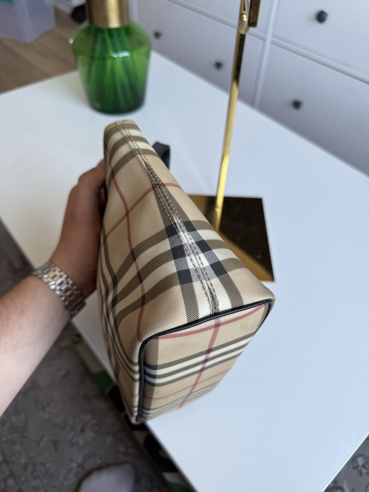 Burberry × Vintage Vintage y2k Burberry bucket handbag nova check avantgarde 90s Size ONE SIZE - 13 Thumbnail