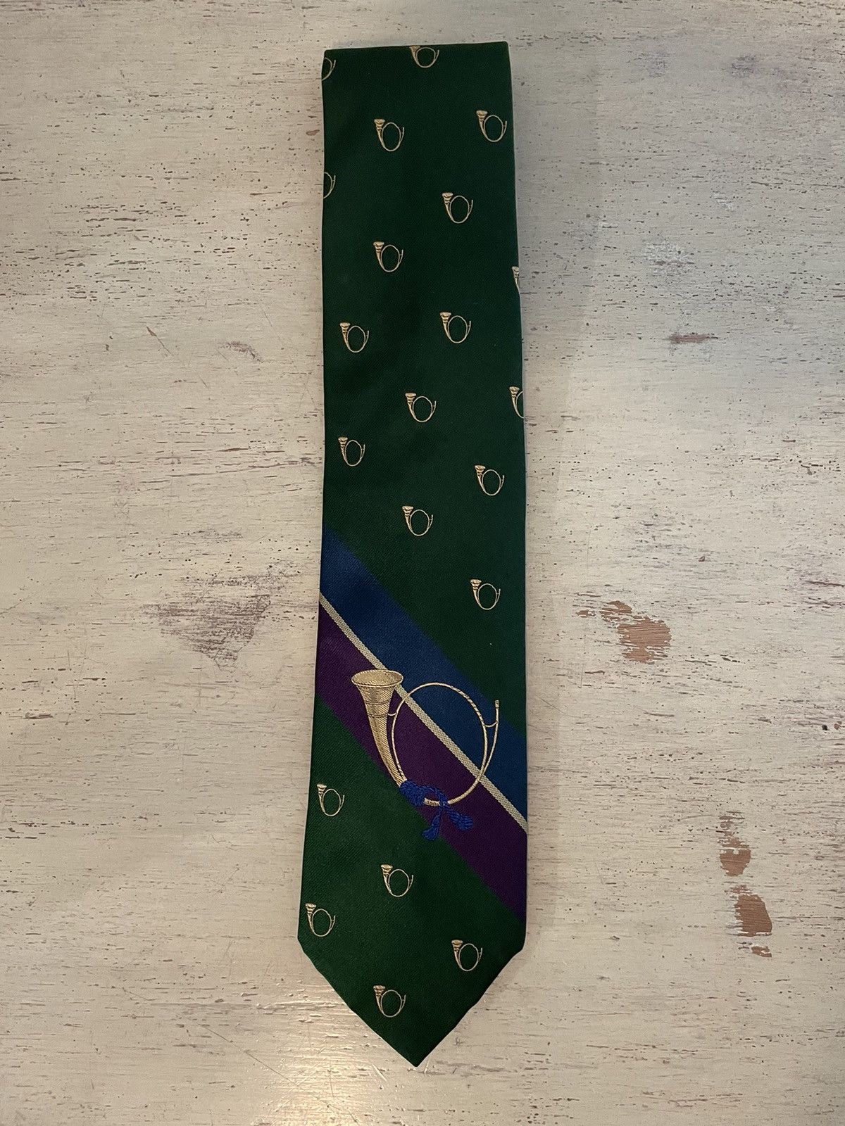 Polo Ralph Lauren × Vintage The Polo Tie in Spaced Horns Print Size ONE SIZE - 1 Thumbnail