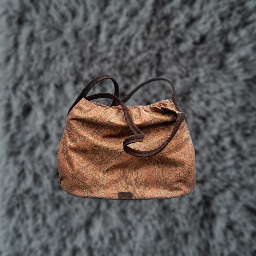 Etro VINTAGE Etro Italy Design Leather Pattern Shoulder Shopper bag Size ONE SIZE - 1 Thumbnail