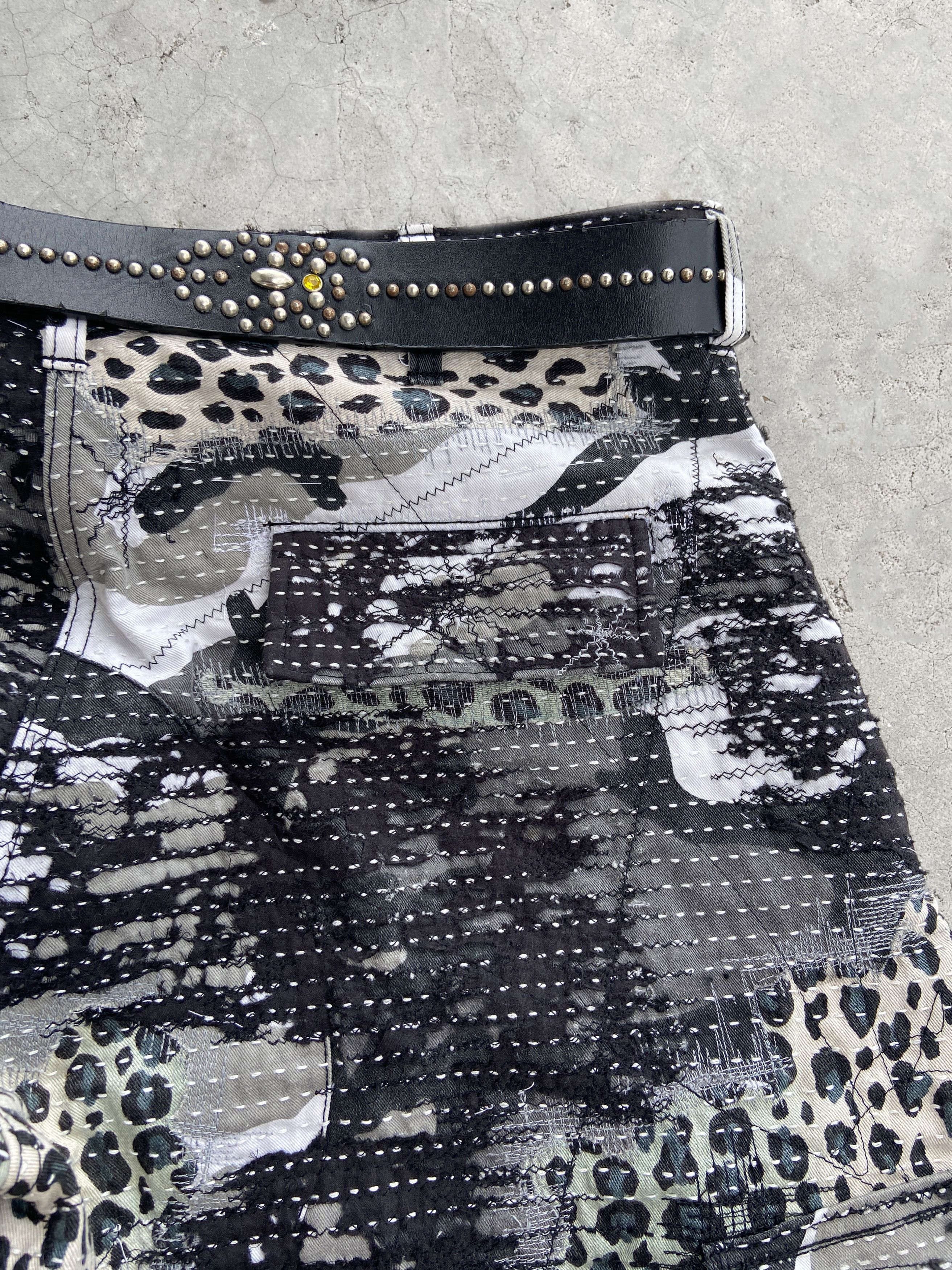 Japanese Brand 1/1 Boro Leopard Camo shorts baggy Size US 34 / EU 50 - 15 Thumbnail