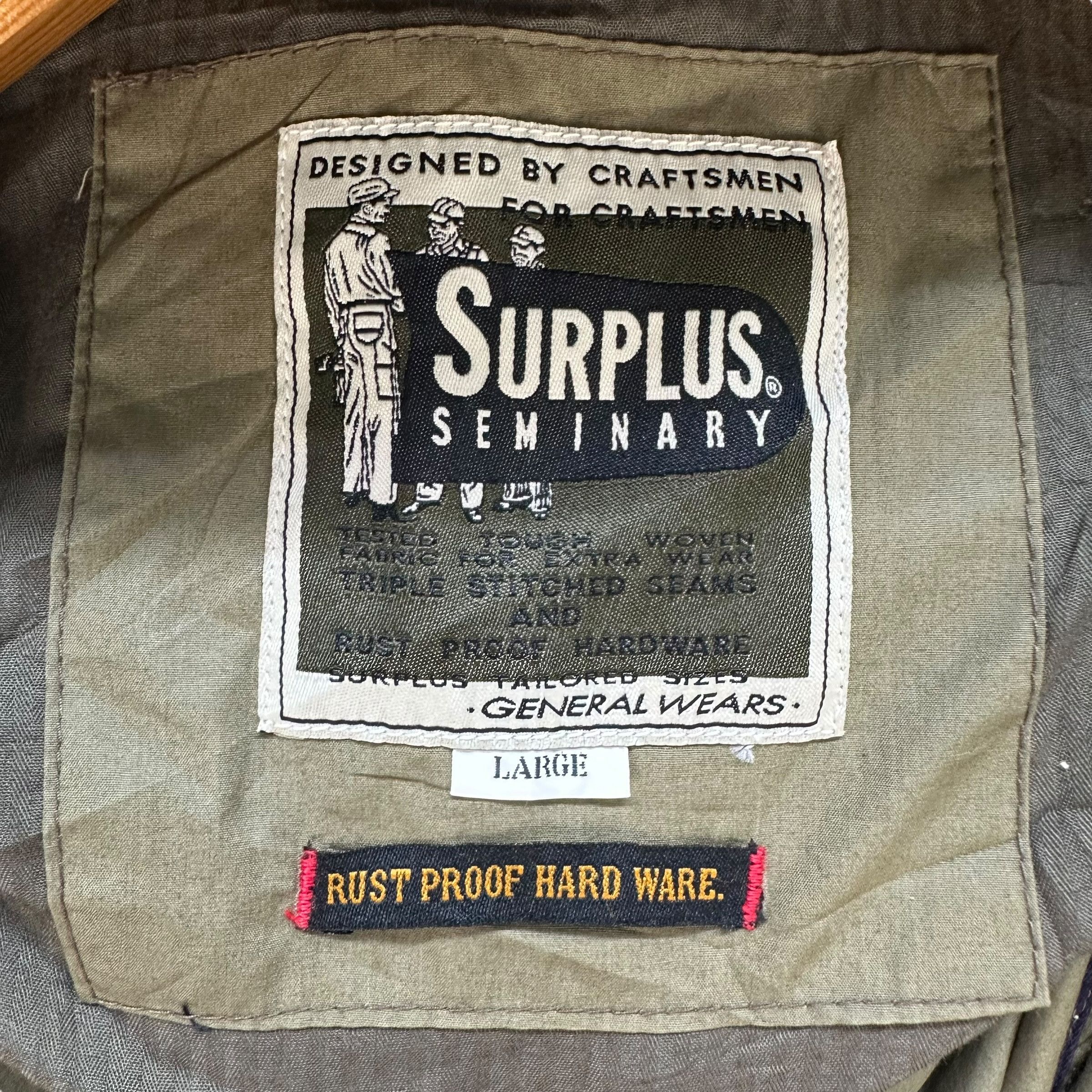 Surplus Research SURPLUS Rust Proof Hard Ware General Wear Jacket #A71-1718 Size US L / EU 52-54 / 3 - 16 Thumbnail