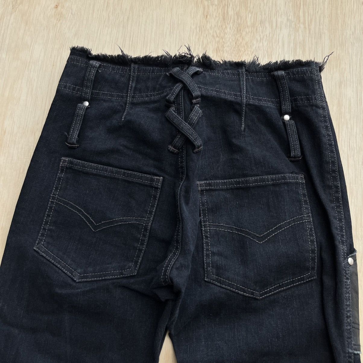 Tornado Mart ALGONQUINS JAPANESE BRAND BONDAGE Y2K MAD PUNK FLARED DENIM Size 27" / US 4 / IT 40 - 10 Thumbnail