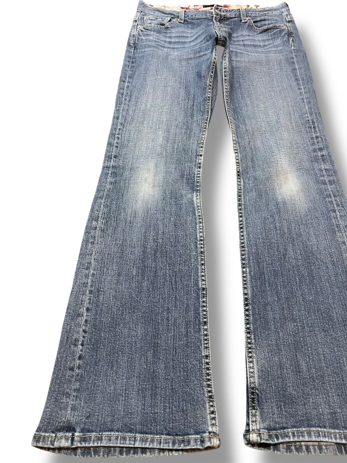 Japanese Brand Vintage Oririn Floral Waist Flare Bootcut Denim Size US 30 / EU 46 - 4 Thumbnail