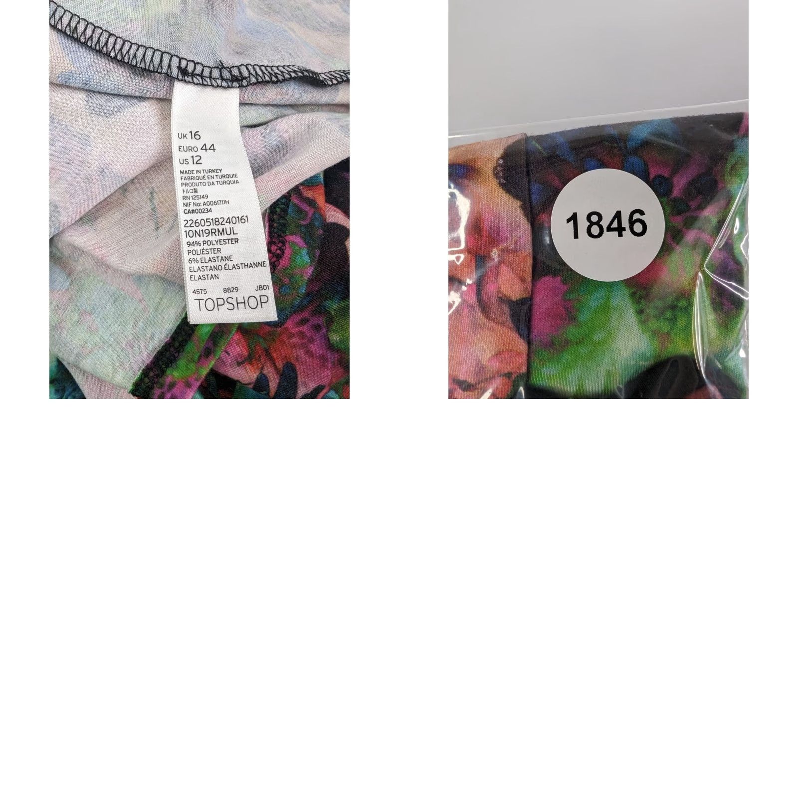 Topshop Top Shop Colorful Floral Sleeveless Mini Dress US 10 UK 14 EUR 42 Multicolor Womens Size L / US 10 / IT 46 - 8 Thumbnail
