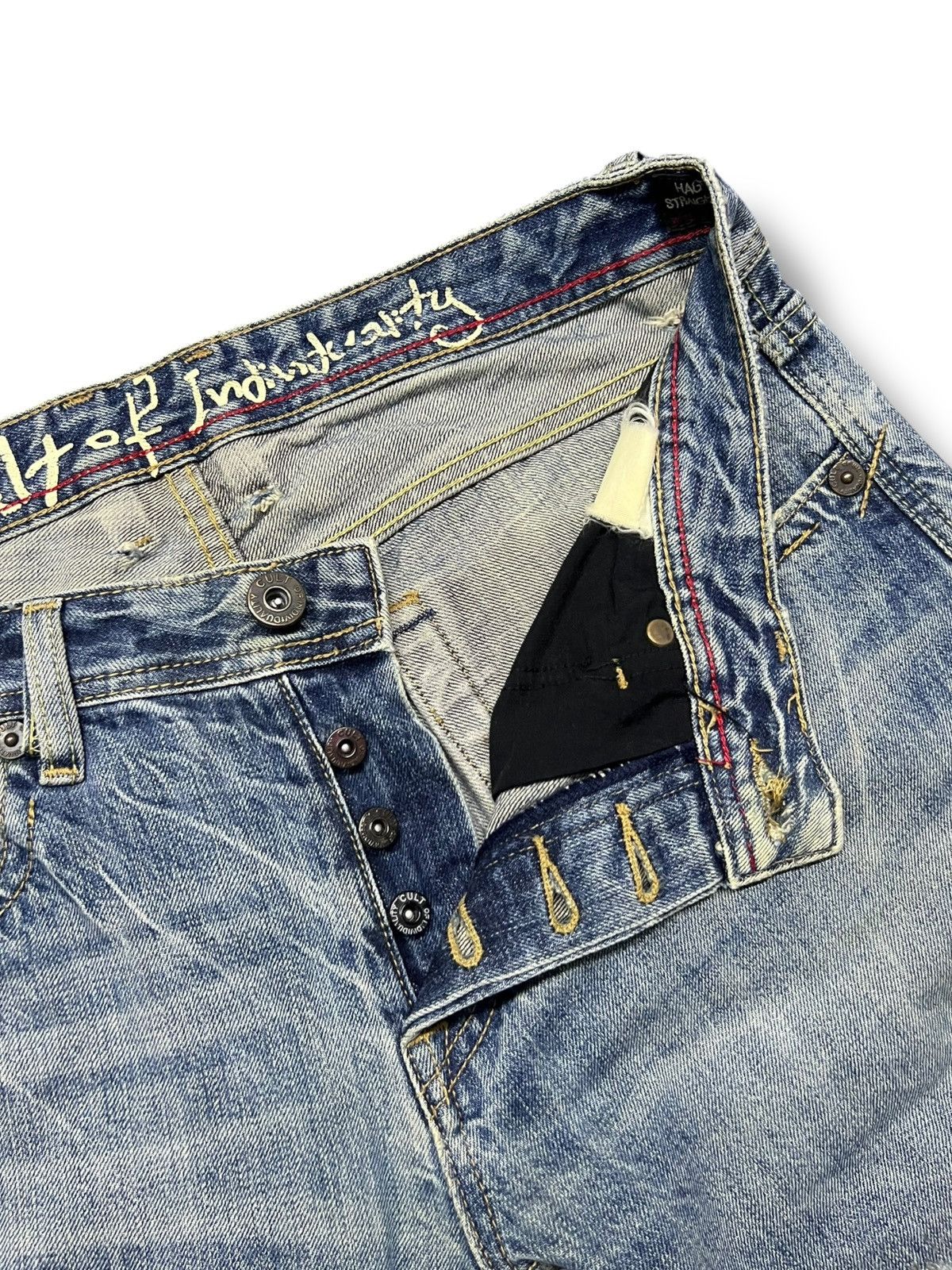 Cult Of Individuality Baggy Vintage Cult Of Individuality Selvedge Denim Size US 35 - 11 Thumbnail