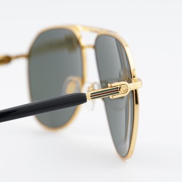 Gucci Gucci GG1220S 001 Sunglasses Gold/Black Aviator Frame Size ONE SIZE - 8 Thumbnail