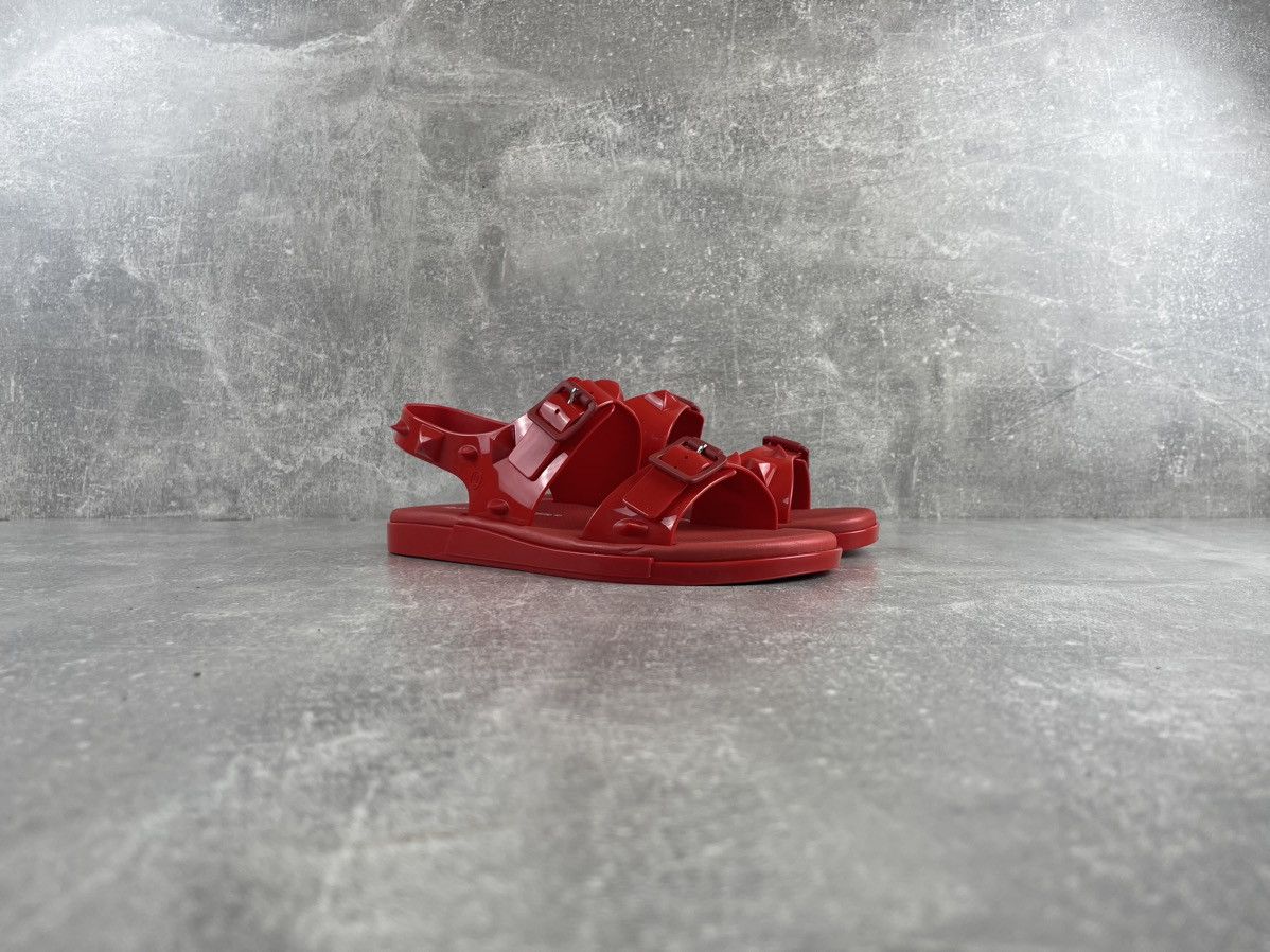 Jun Takahashi × Melissa × Undercover Melisa Undercover Jun Takahashi Avant Garde Red Sandals Size US 7 / IT 37 - 2 Thumbnail