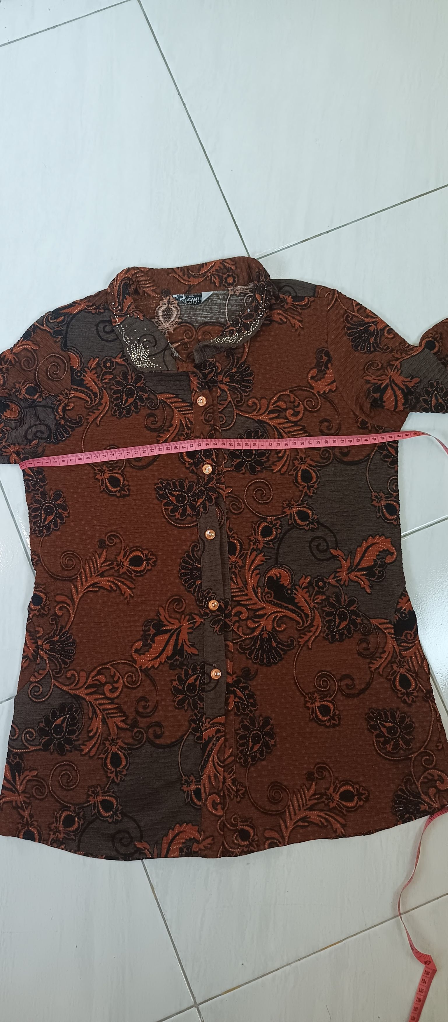 Designer × Japanese Brand × Vintage SSAMZIE Ladies Undefined Pleates Blouses Style Issey Size L / US 10 / IT 46 - 6 Thumbnail