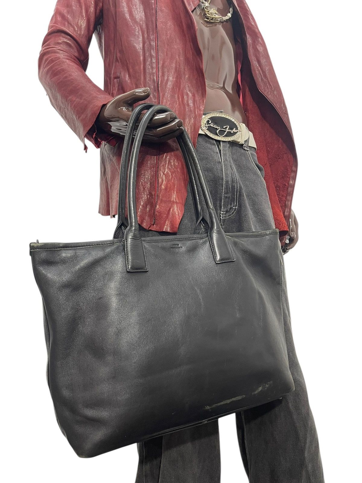 Japanese Brand Full Leather Seeker Japan Tote Shoulder Bag 2🟩1 Size ONE SIZE - 5 Thumbnail