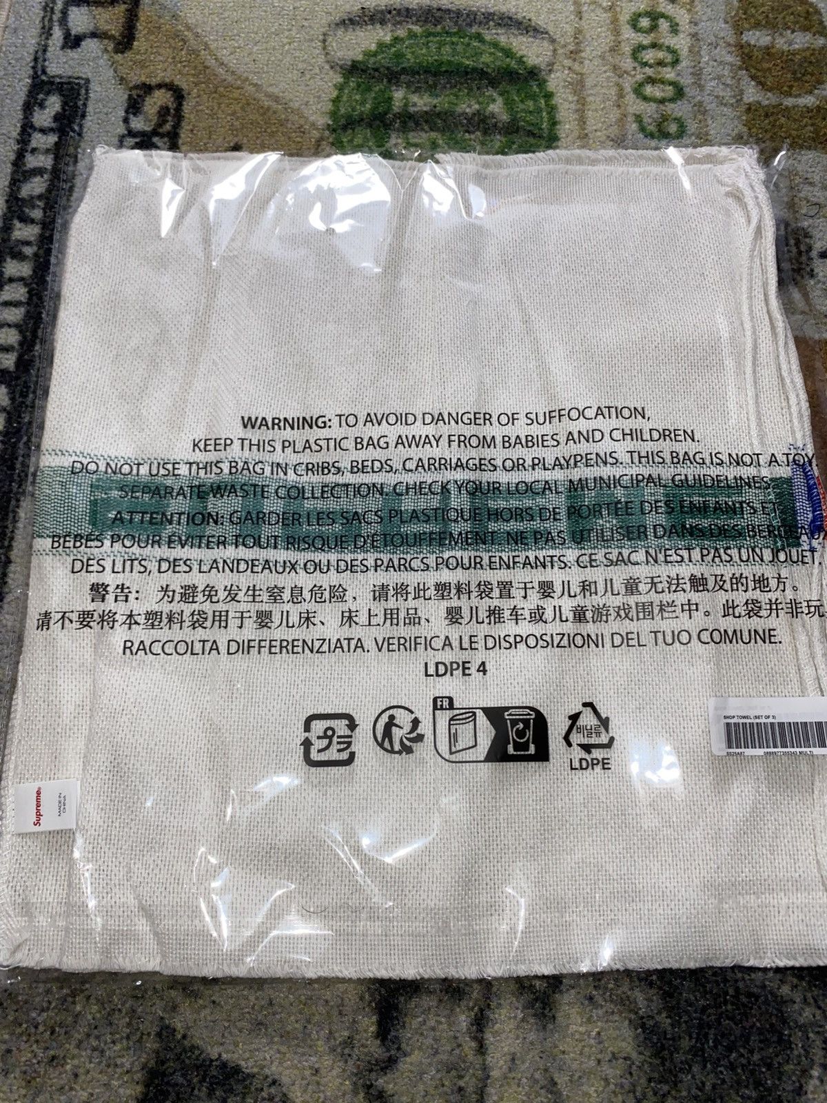 Supreme Supreme Shop Towels (Set of 3) Size ONE SIZE - 2 Thumbnail