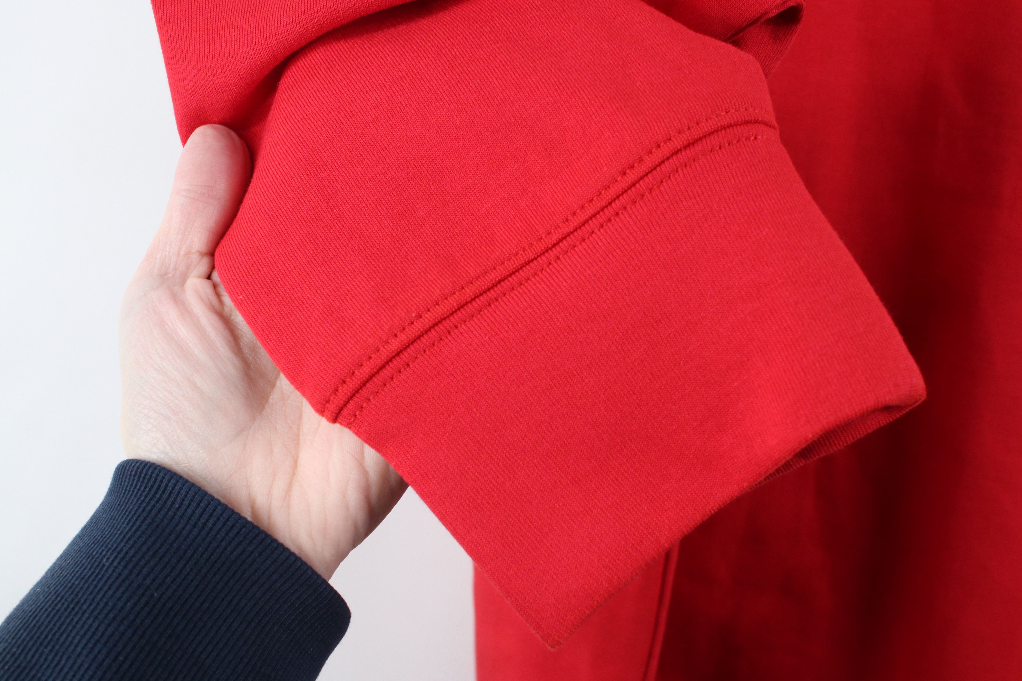 Tommy Hilfiger Deadstock Y2K Tommy Hilfiger Cotton Knit 1/4 Zip Sweater Red Size US L / EU 52-54 / 3 - 10 Thumbnail