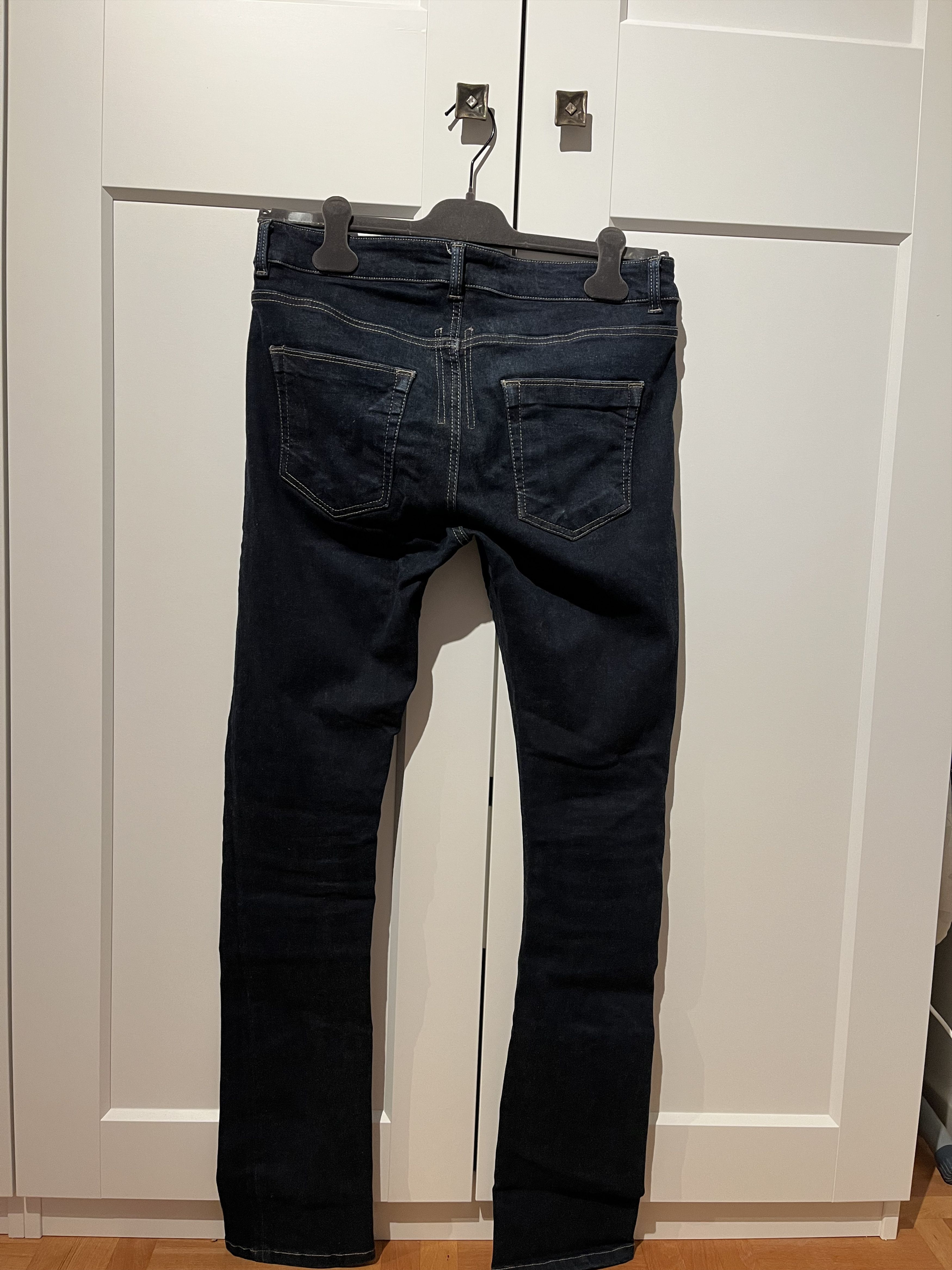 Rick Owens Drkshdw Detroit Cut Denim in Dark Blue / Navy / DU16F8350-SBD Size US 31 - 2 Thumbnail
