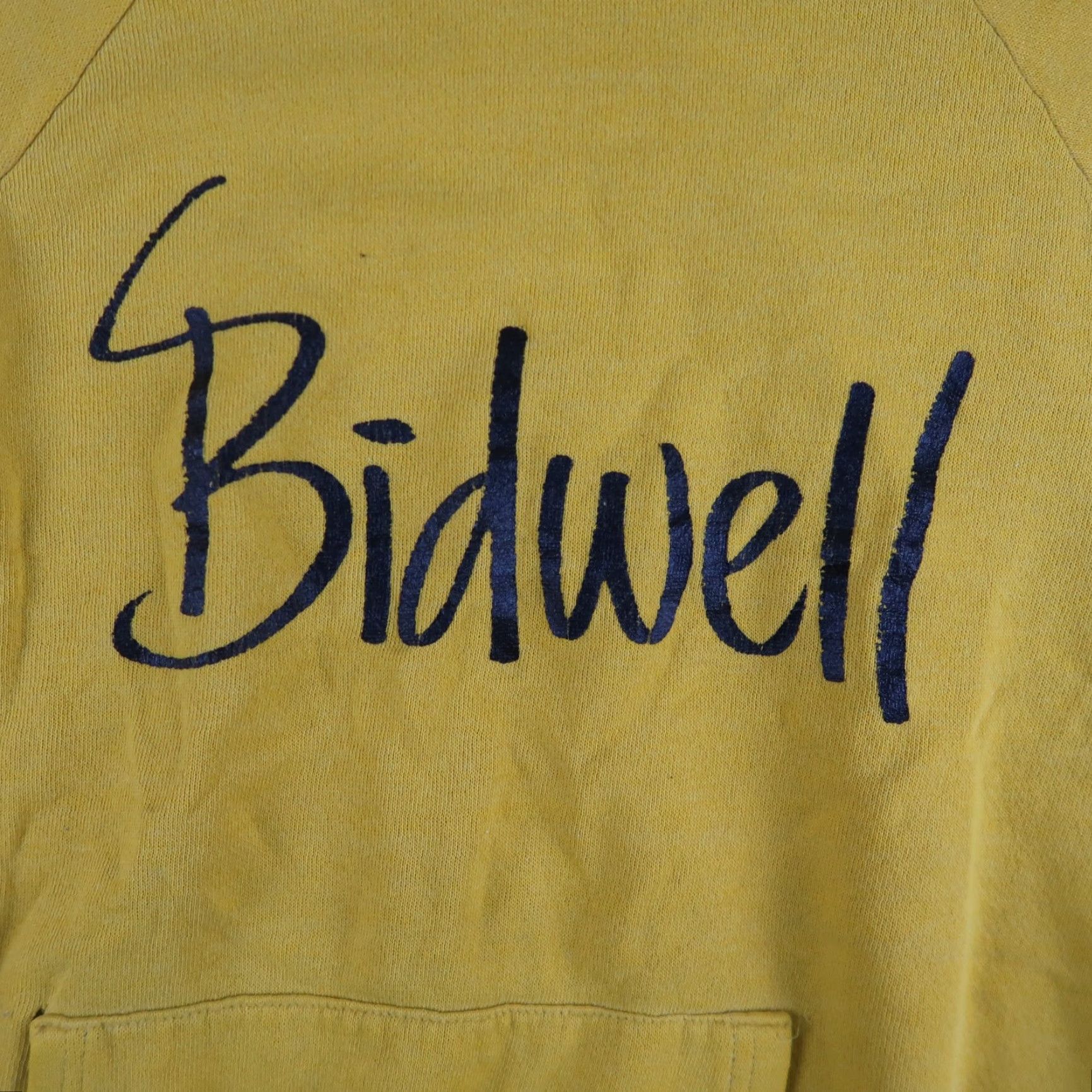Vintage VINTAGE Yellow Bidwell Hoodie Raglan Sweatshirt Mens S/M Size US S / EU 44-46 / 1 - 3 Thumbnail