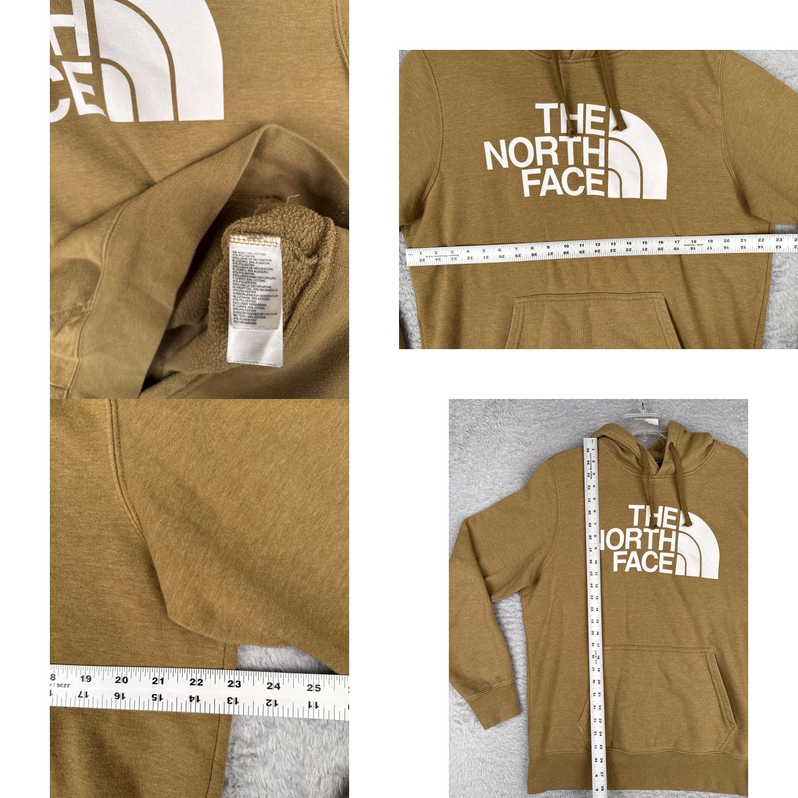 The North Face The North Face Hoodie Mens Large Brown Half Dome Logo Pullover Fleece Sweatshirt Size US L / EU 52-54 / 3 - 8 Thumbnail