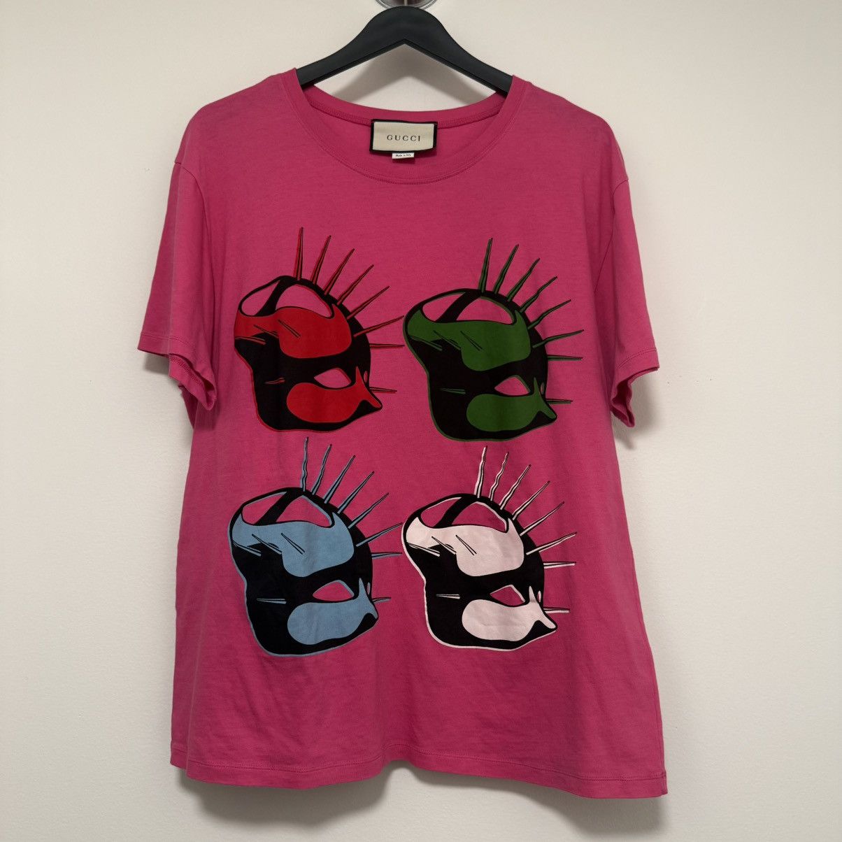 Gucci Gucci Manifesto Pink T-Shirt Sz Large Size US L / EU 52-54 / 3 - 1 Thumbnail
