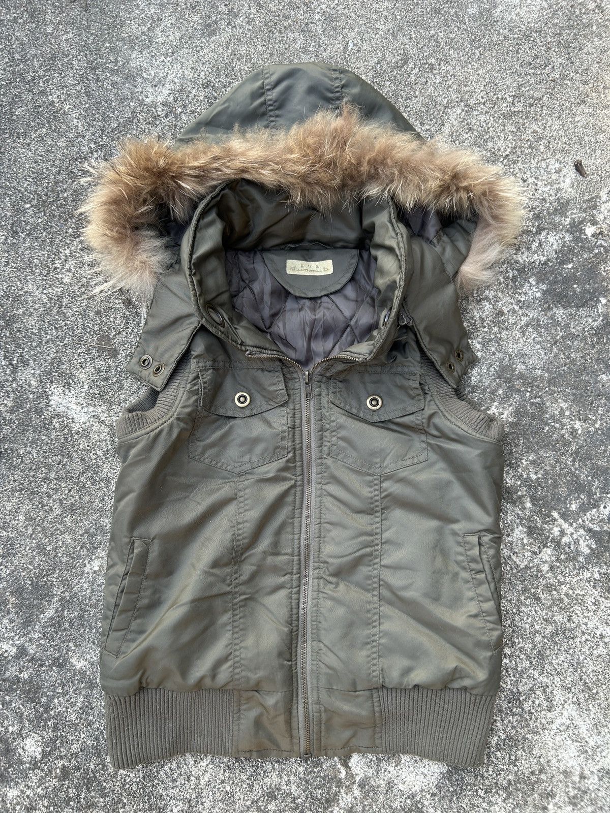 GOA 2000s G.O.A Japanese archive Fur Vest Jacket Size US M / EU 48-50 / 2 - 4 Thumbnail