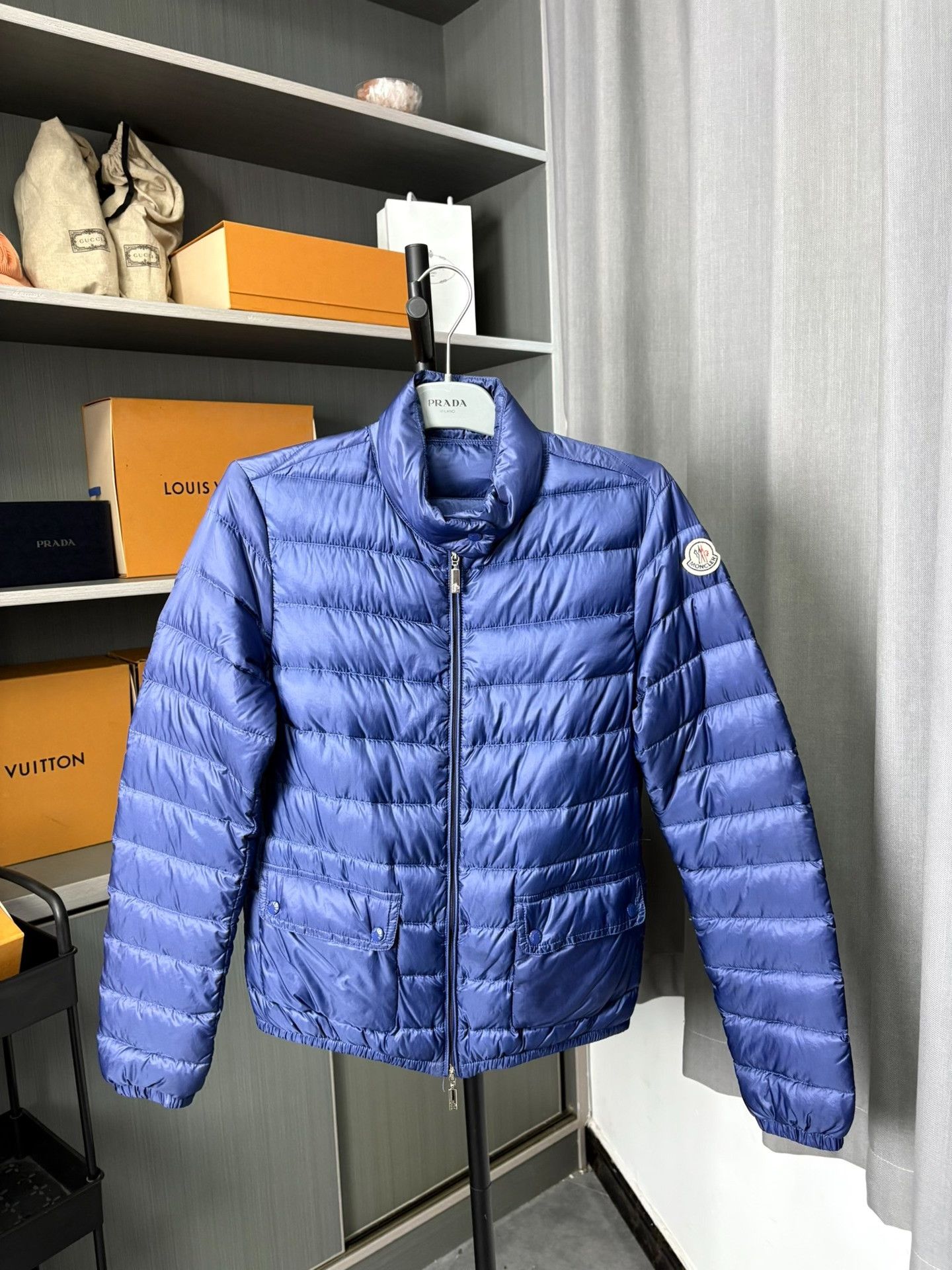 Moncler Moncler Down Blue Heavy Coat L Men Size US L / EU 52-54 / 3 - 1 Thumbnail