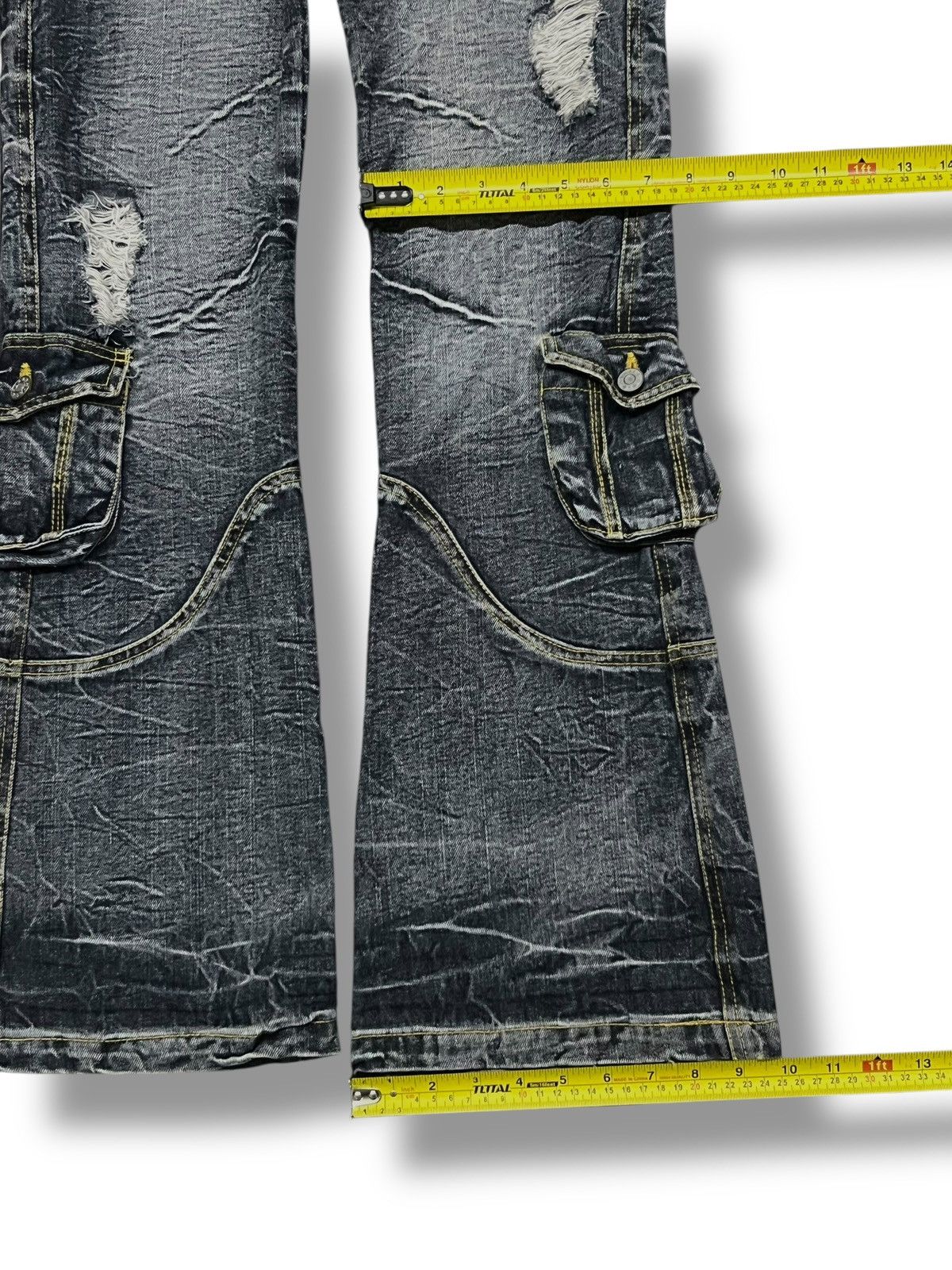 If Six Was Nine Flared Vintage Japanese Denim Zerosail Multi cargo pockets Size US 32 / EU 48 - 17 Thumbnail