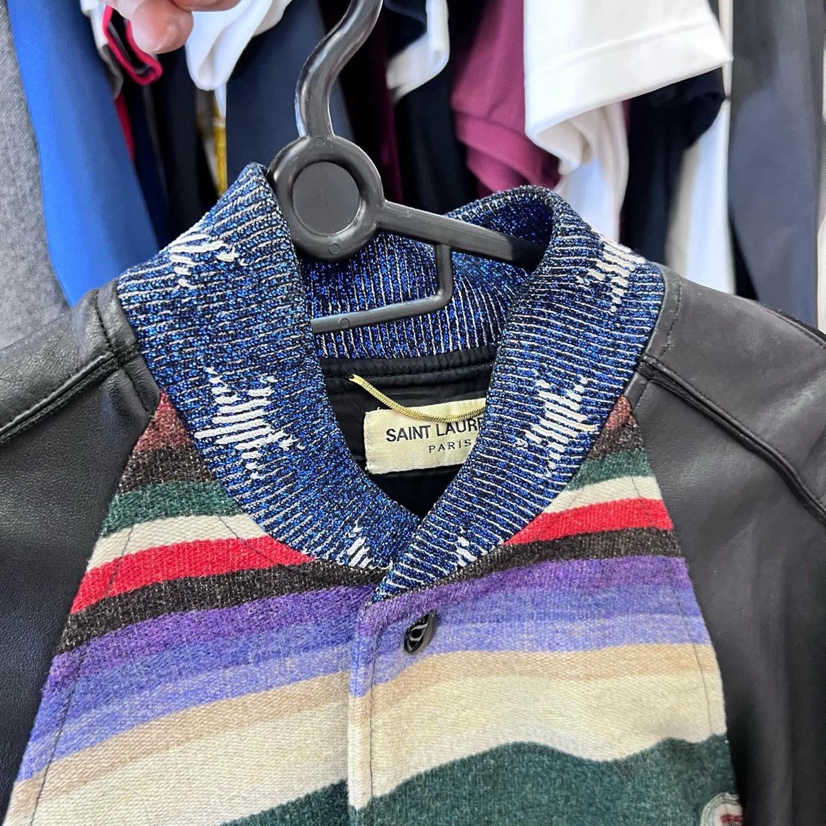 Saint Laurent Paris HEDI SLIMANE X SAINT LAURENT DINOSAUR BOMBER LEATHER JACKET Size XS / US 0-2 / IT 36-38 - 3 Thumbnail